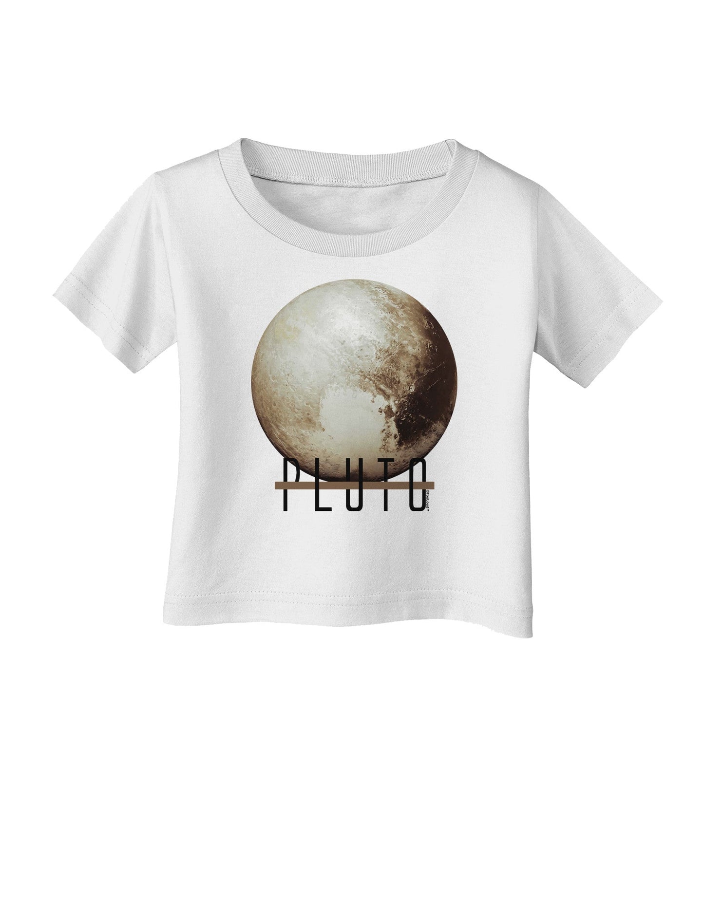 Planet Pluto Text Infant T-Shirt-Infant T-Shirt-TooLoud-White-06-Months-Davson Sales