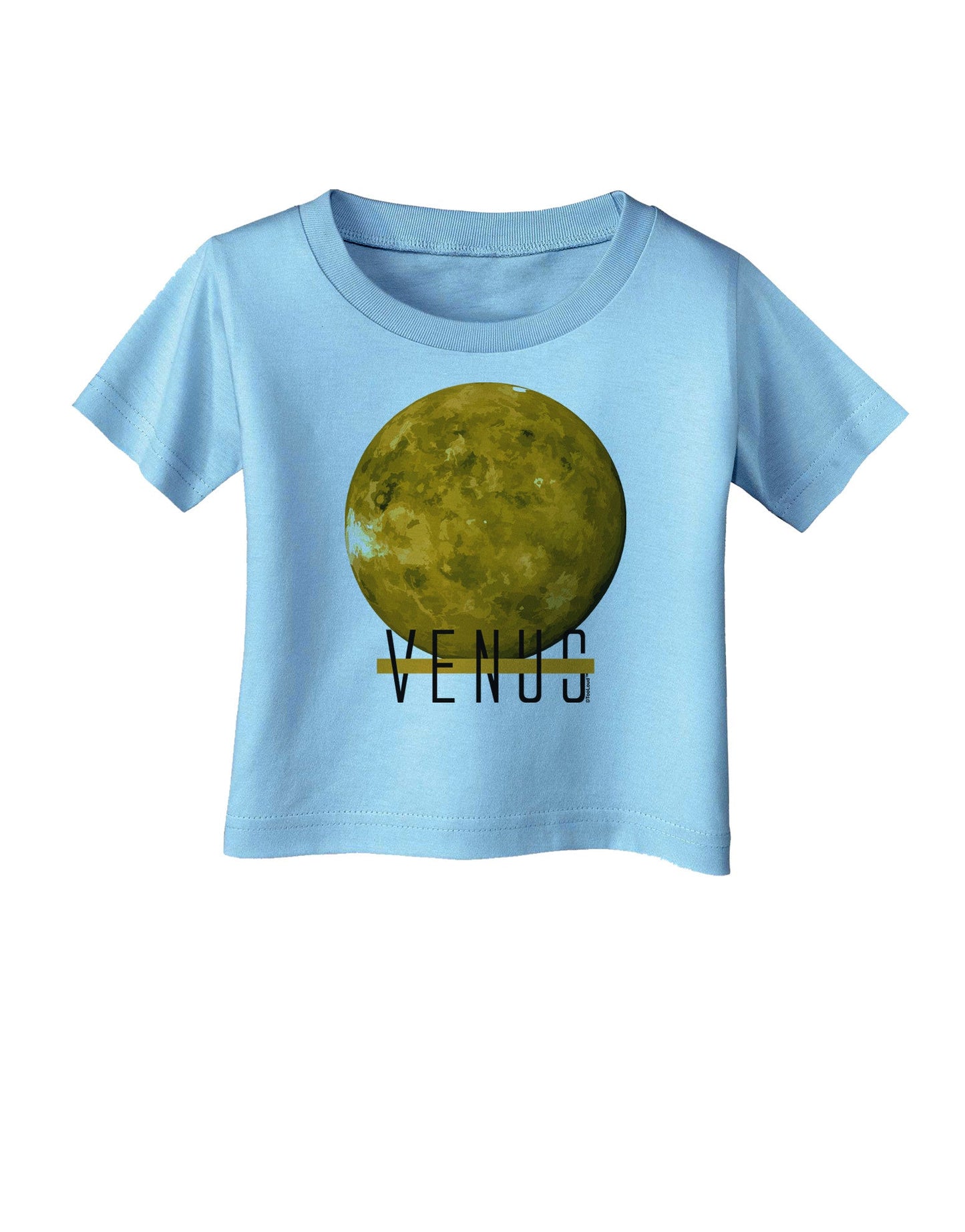 Planet Venus Text Infant T-Shirt-Infant T-Shirt-TooLoud-Aquatic-Blue-06-Months-Davson Sales