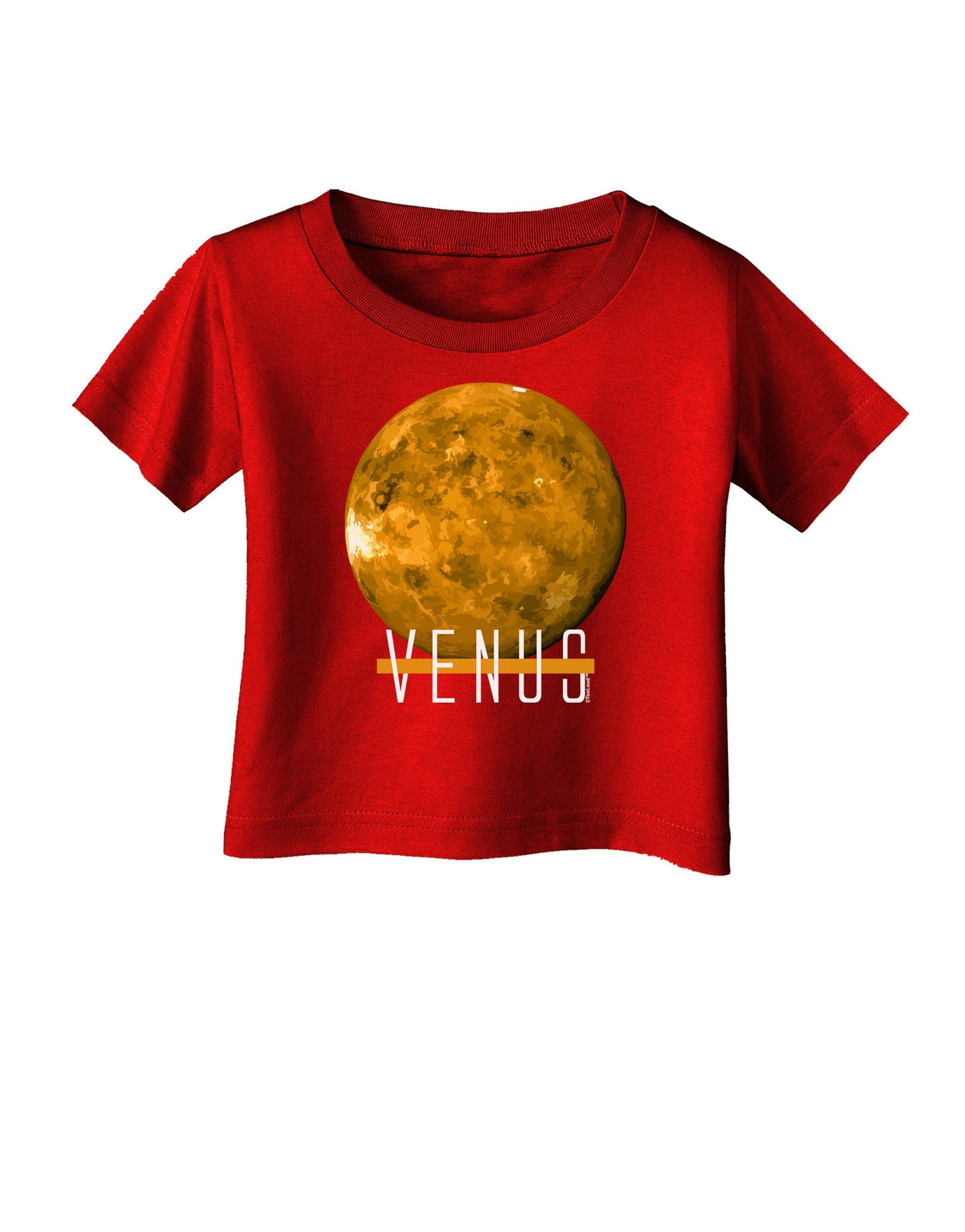 Planet Venus Text Infant T-Shirt Dark-Infant T-Shirt-TooLoud-Red-06-Months-Davson Sales