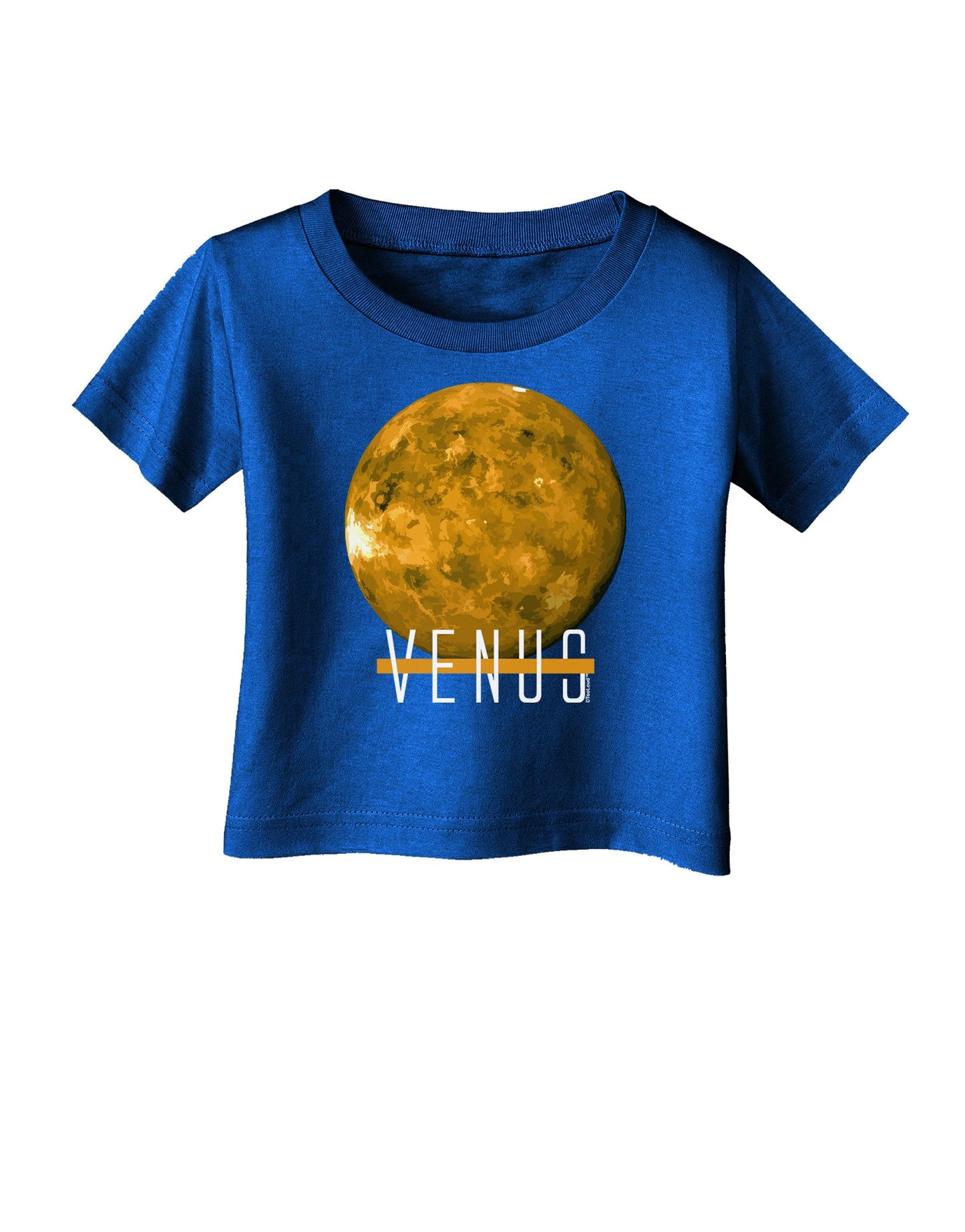 Planet Venus Text Infant T-Shirt Dark-Infant T-Shirt-TooLoud-Royal-Blue-06-Months-Davson Sales