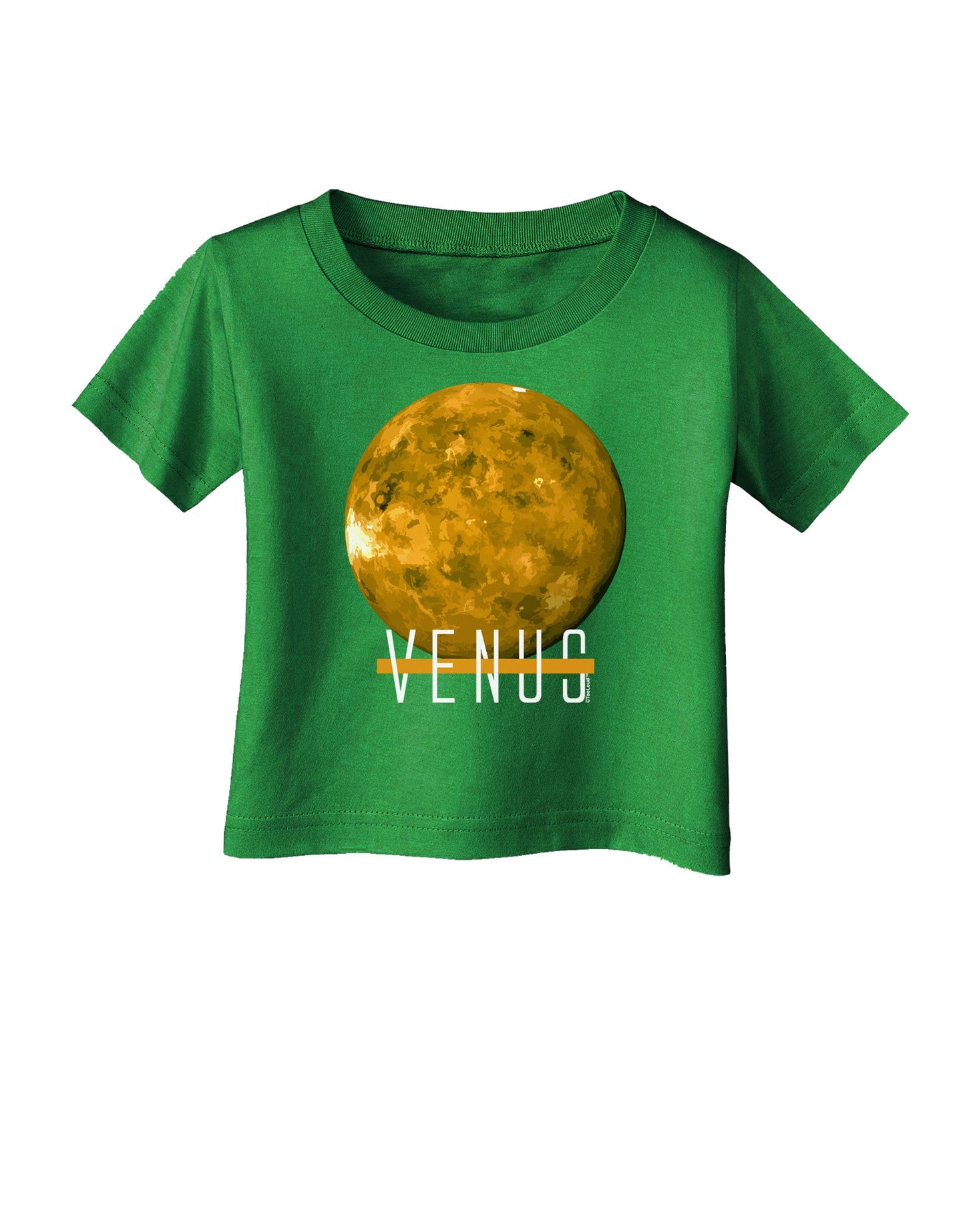 Planet Venus Text Infant T-Shirt Dark-Infant T-Shirt-TooLoud-Clover-Green-06-Months-Davson Sales