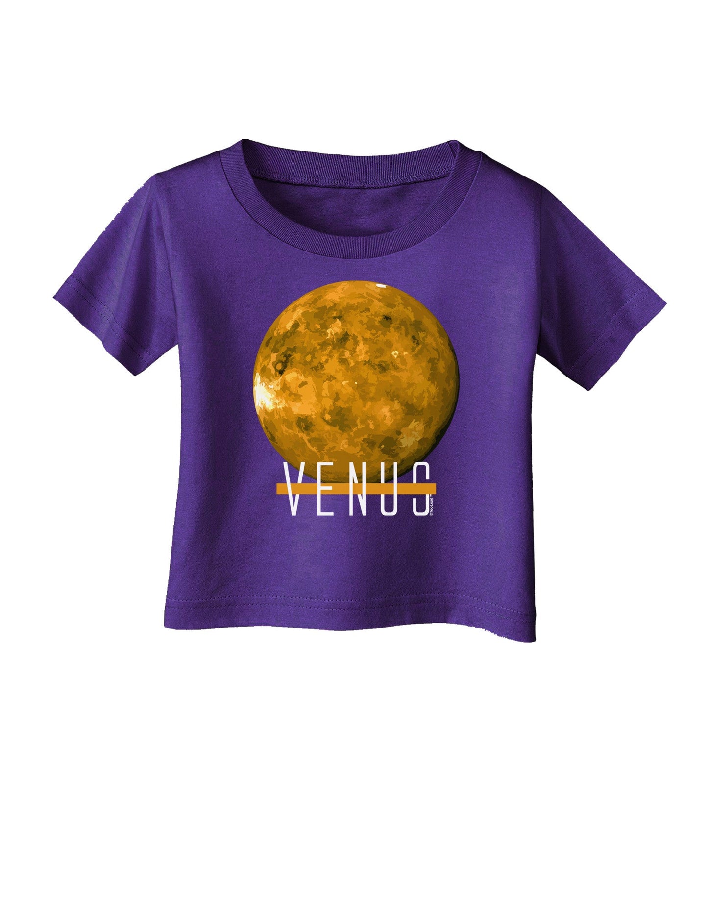 Planet Venus Text Infant T-Shirt Dark-Infant T-Shirt-TooLoud-Purple-06-Months-Davson Sales