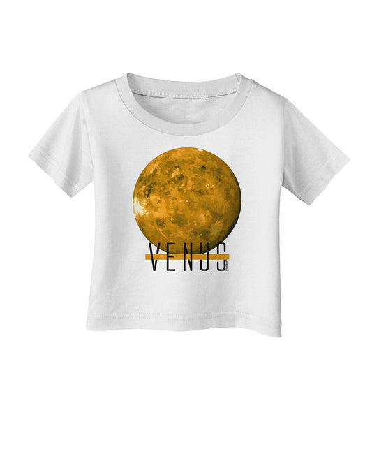 Planet Venus Text Infant T-Shirt-Infant T-Shirt-TooLoud-White-06-Months-Davson Sales