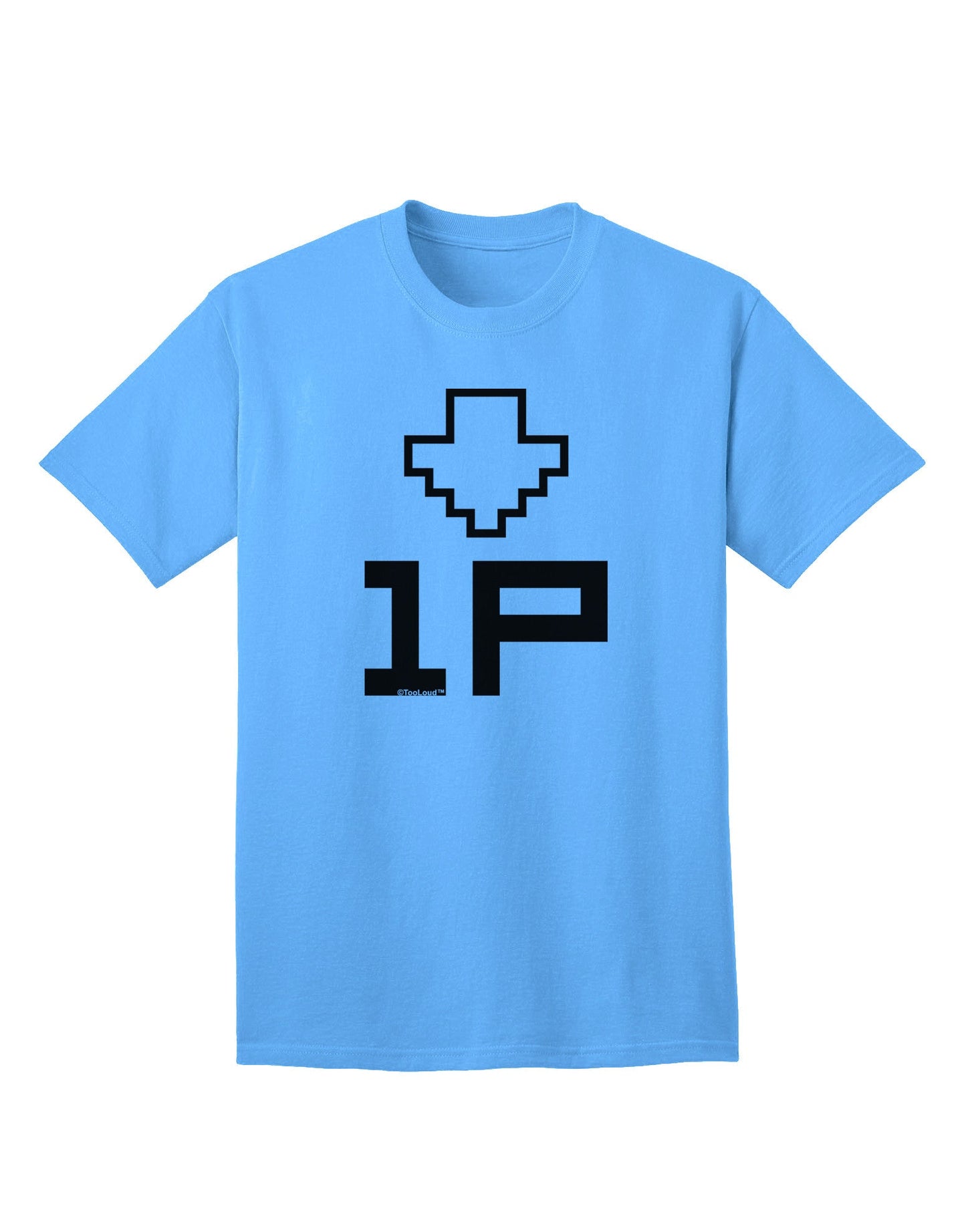 Player One Couples Design Adult T-Shirt-Mens T-Shirt-TooLoud-Aquatic-Blue-Small-Davson Sales