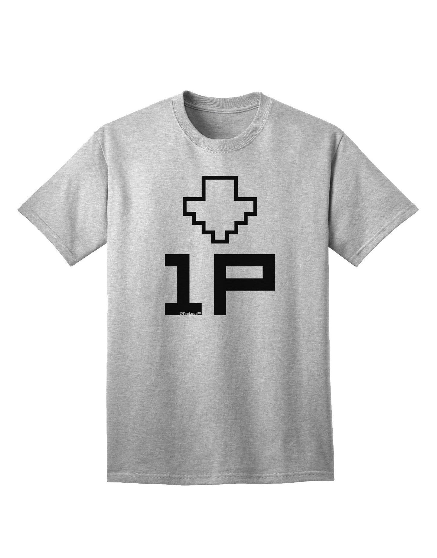 Player One Couples Design Adult T-Shirt-Mens T-Shirt-TooLoud-AshGray-Small-Davson Sales