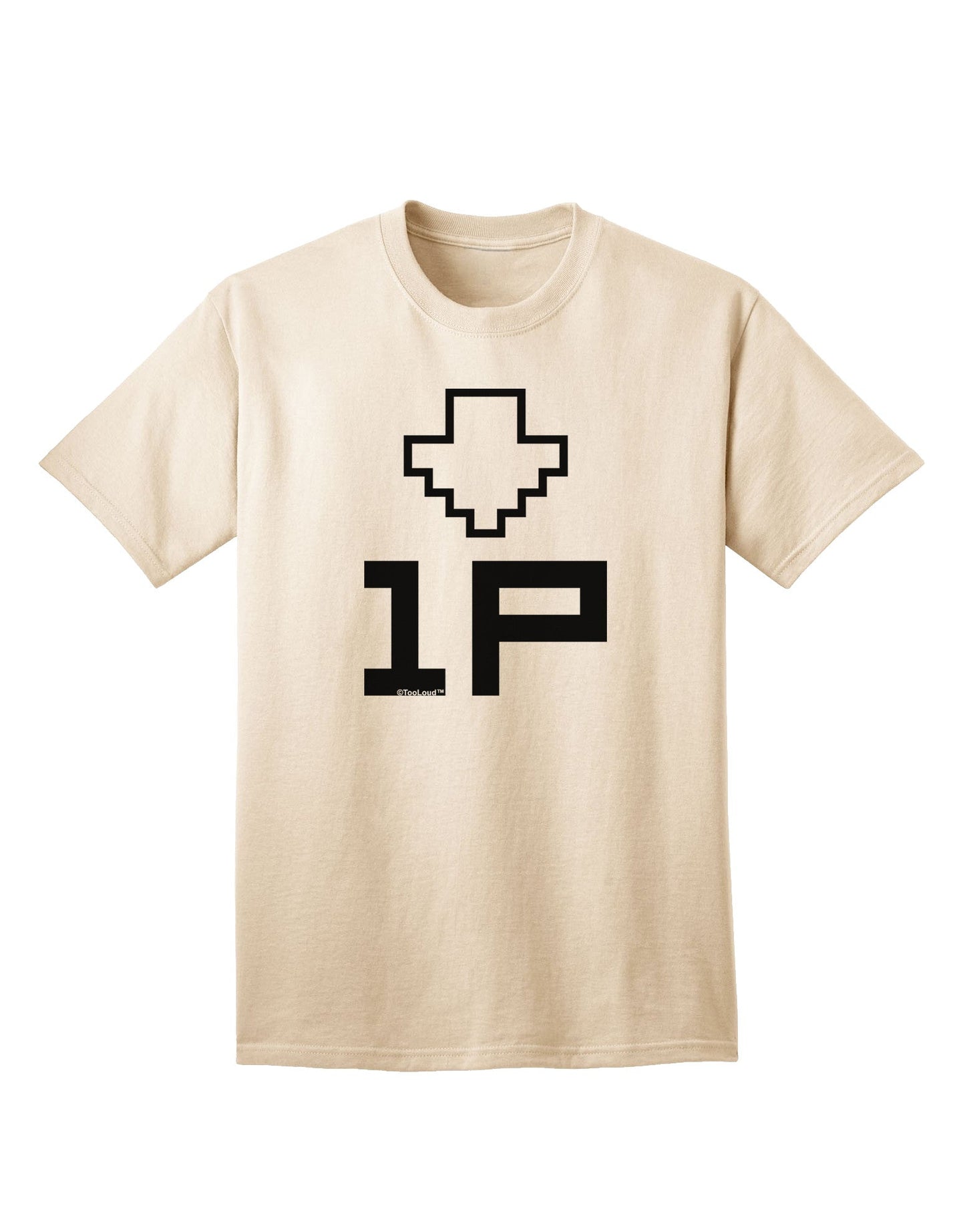 Player One Couples Design Adult T-Shirt-Mens T-Shirt-TooLoud-Natural-Small-Davson Sales