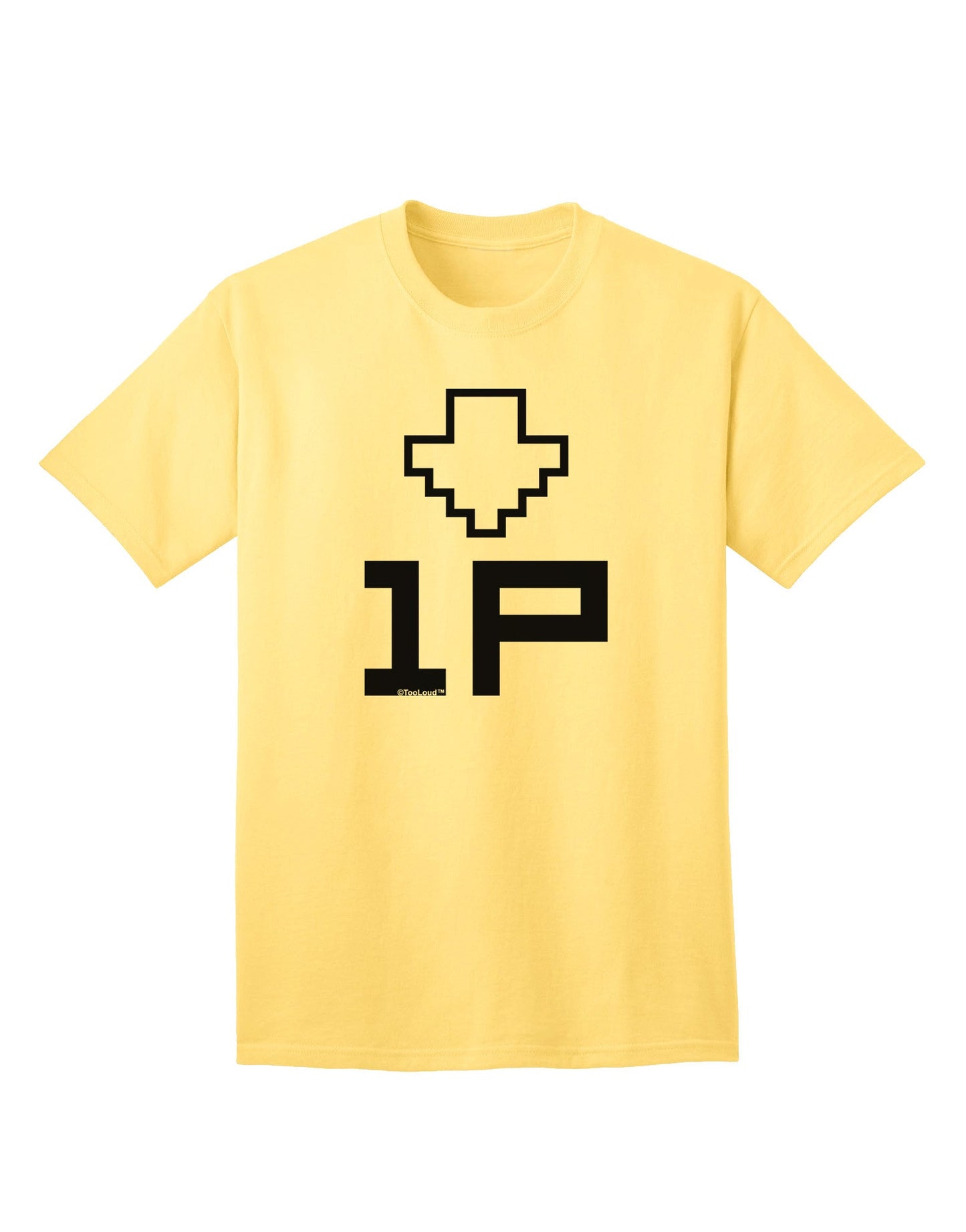 Player One Couples Design Adult T-Shirt-Mens T-Shirt-TooLoud-Yellow-Small-Davson Sales