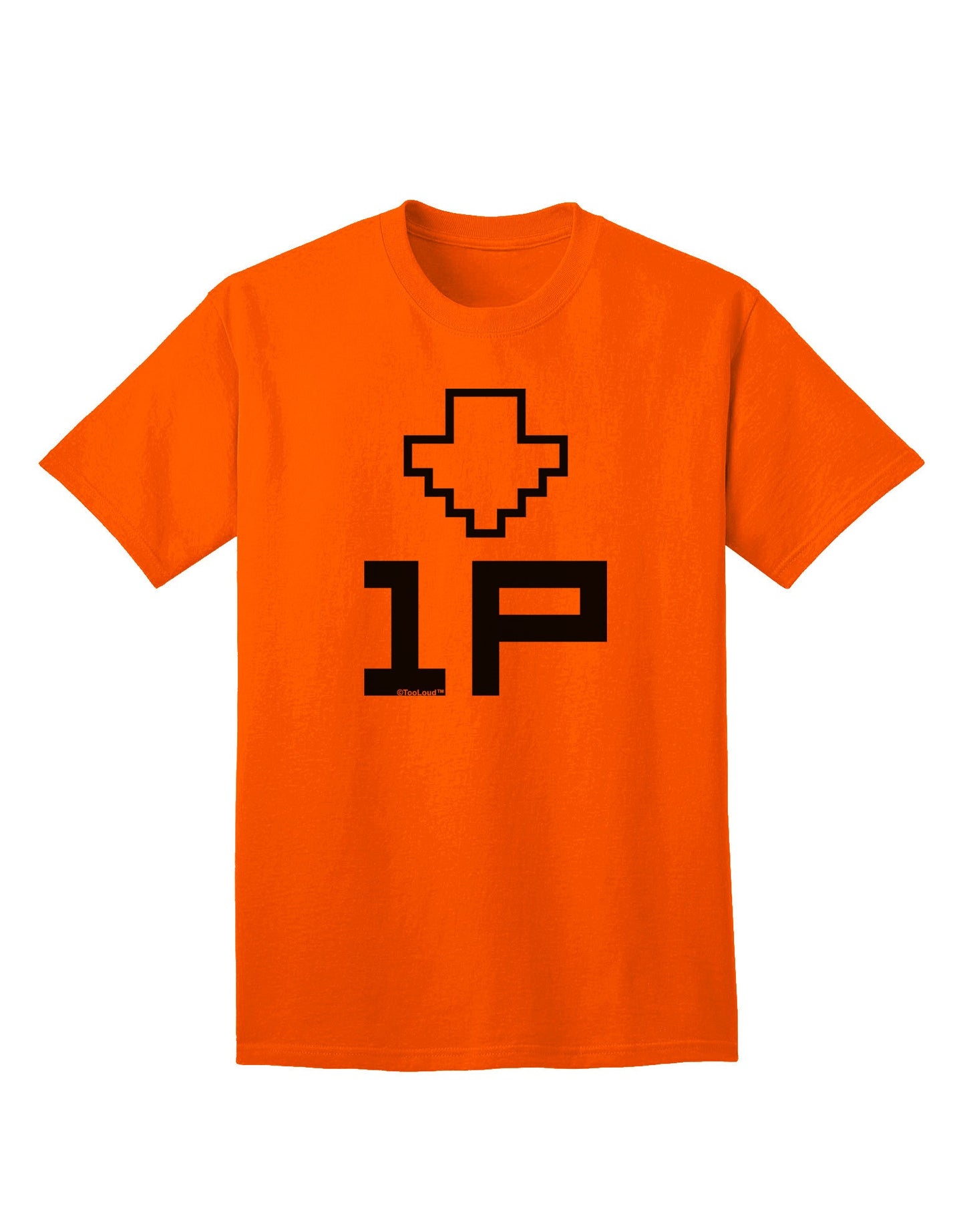 Player One Couples Design Adult T-Shirt-Mens T-Shirt-TooLoud-Orange-Small-Davson Sales