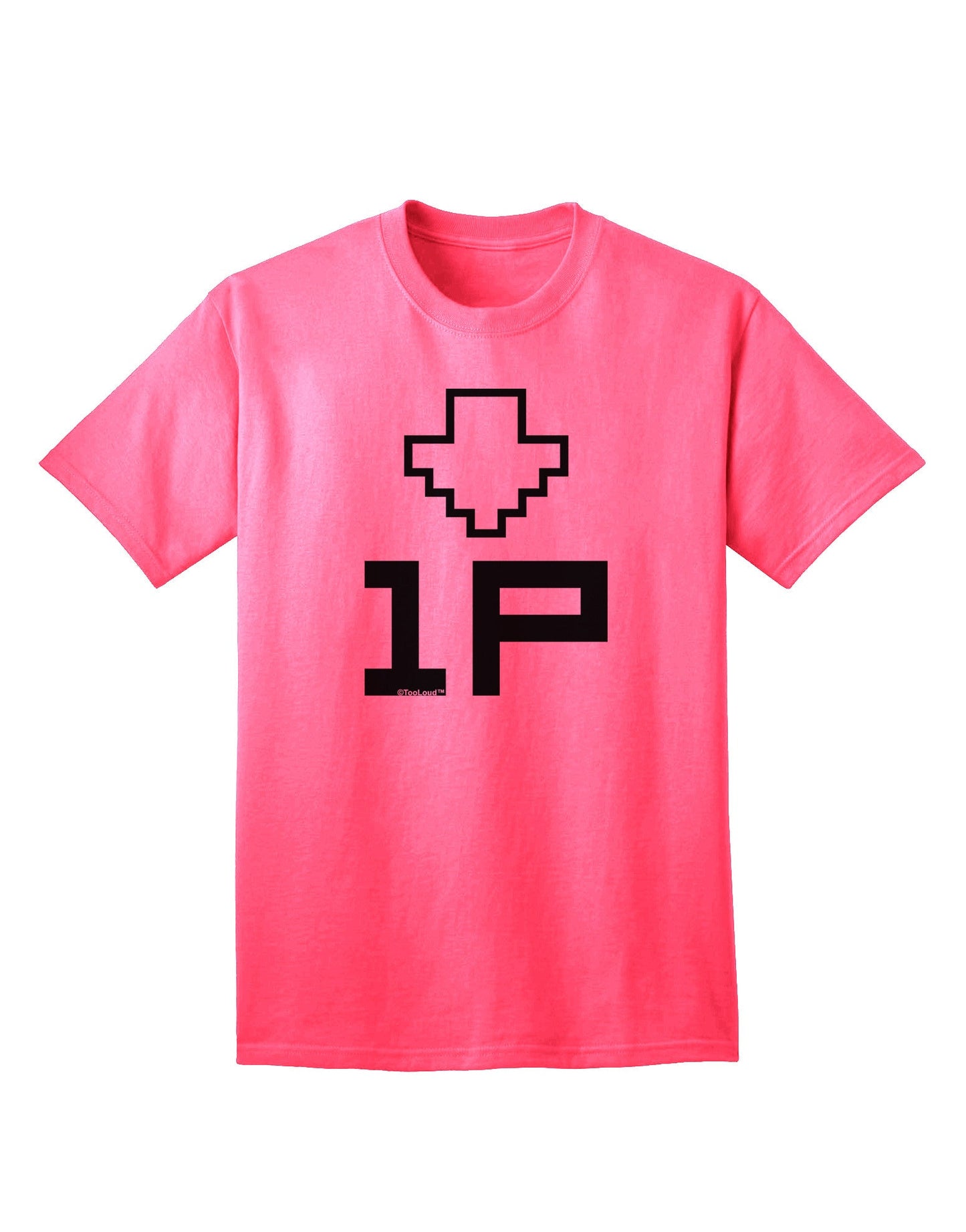 Player One Couples Design Adult T-Shirt-Mens T-Shirt-TooLoud-Neon-Pink-Small-Davson Sales