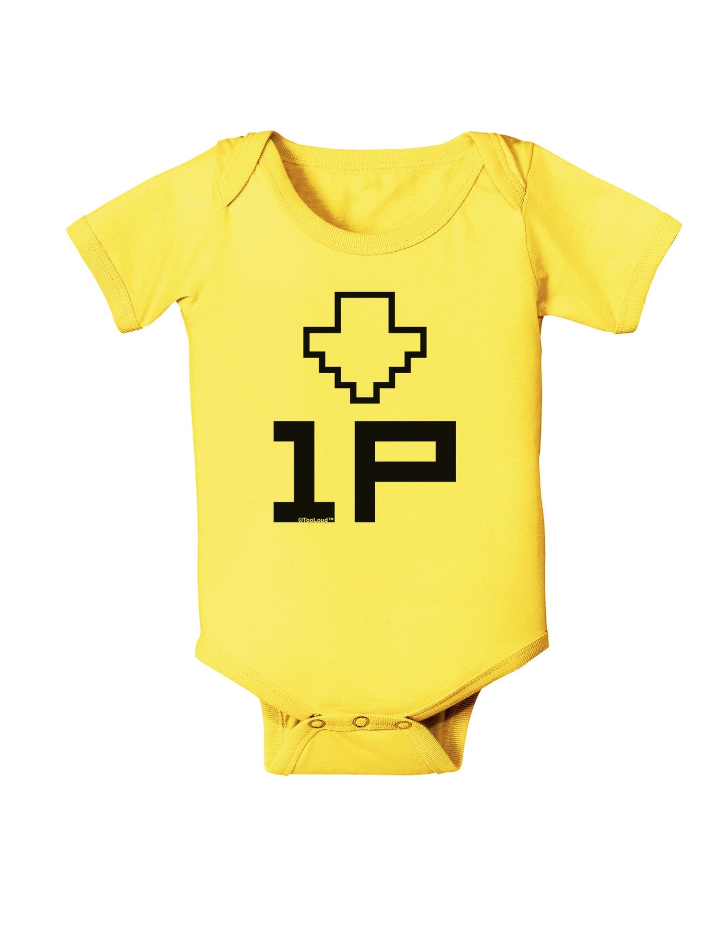 Player One Couples Design Baby Romper Bodysuit-Baby Romper-TooLoud-Yellow-06-Months-Davson Sales