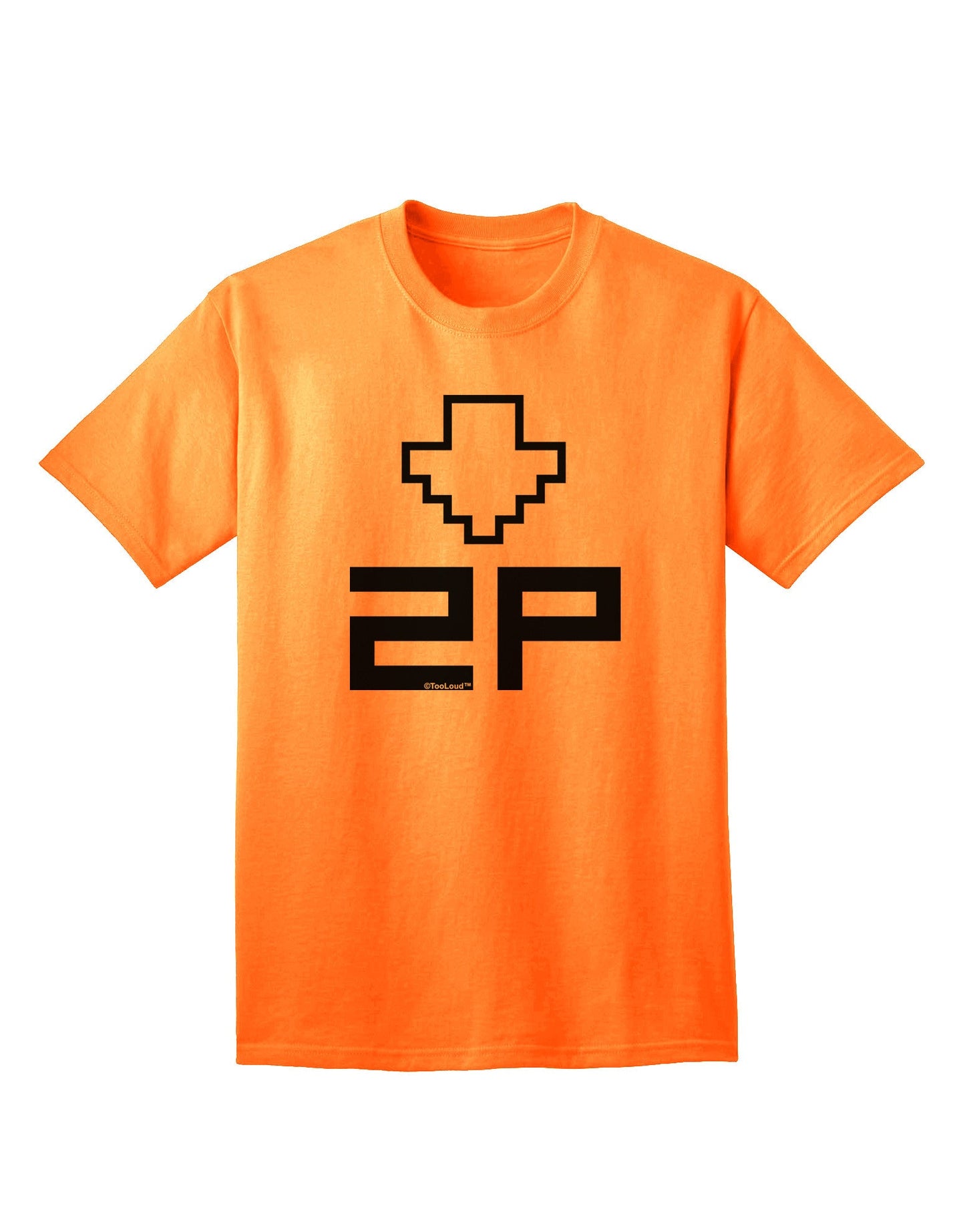 Player Two Selection Icon Adult T-Shirt-Mens T-Shirt-TooLoud-Neon-Orange-Small-Davson Sales