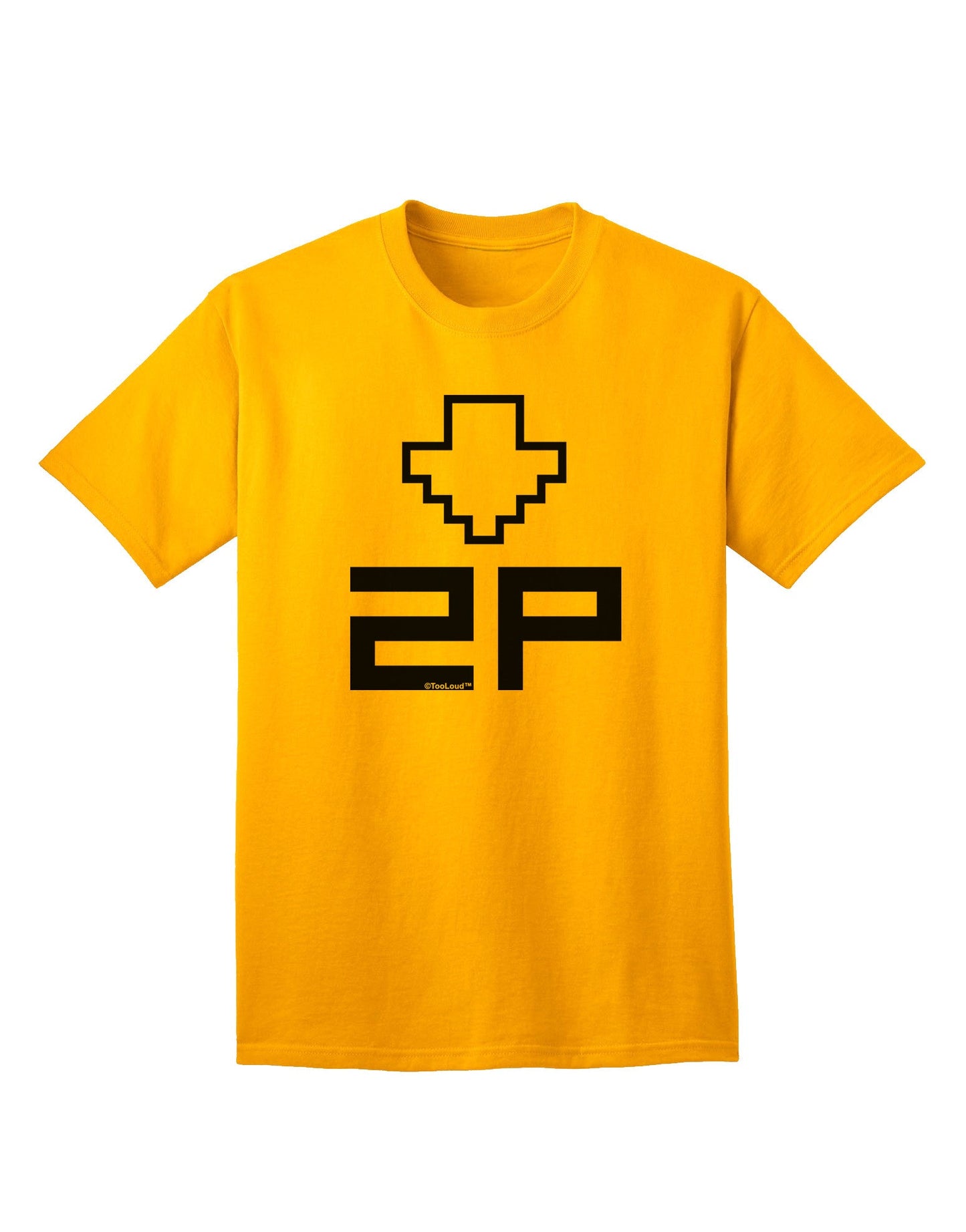 Player Two Selection Icon Adult T-Shirt-Mens T-Shirt-TooLoud-Gold-Small-Davson Sales