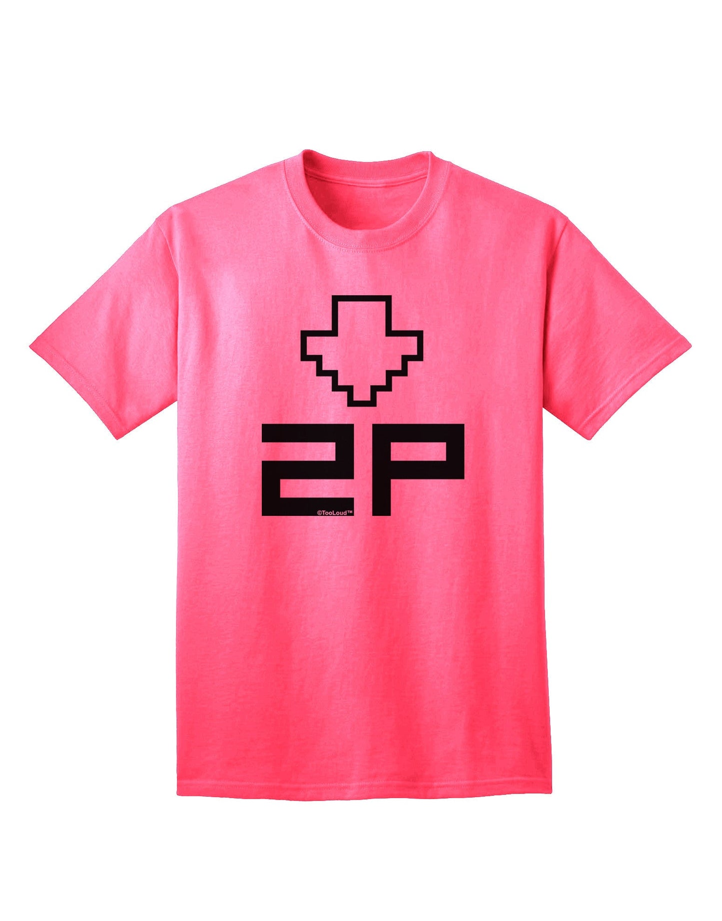 Player Two Selection Icon Adult T-Shirt-Mens T-Shirt-TooLoud-Neon-Pink-Small-Davson Sales