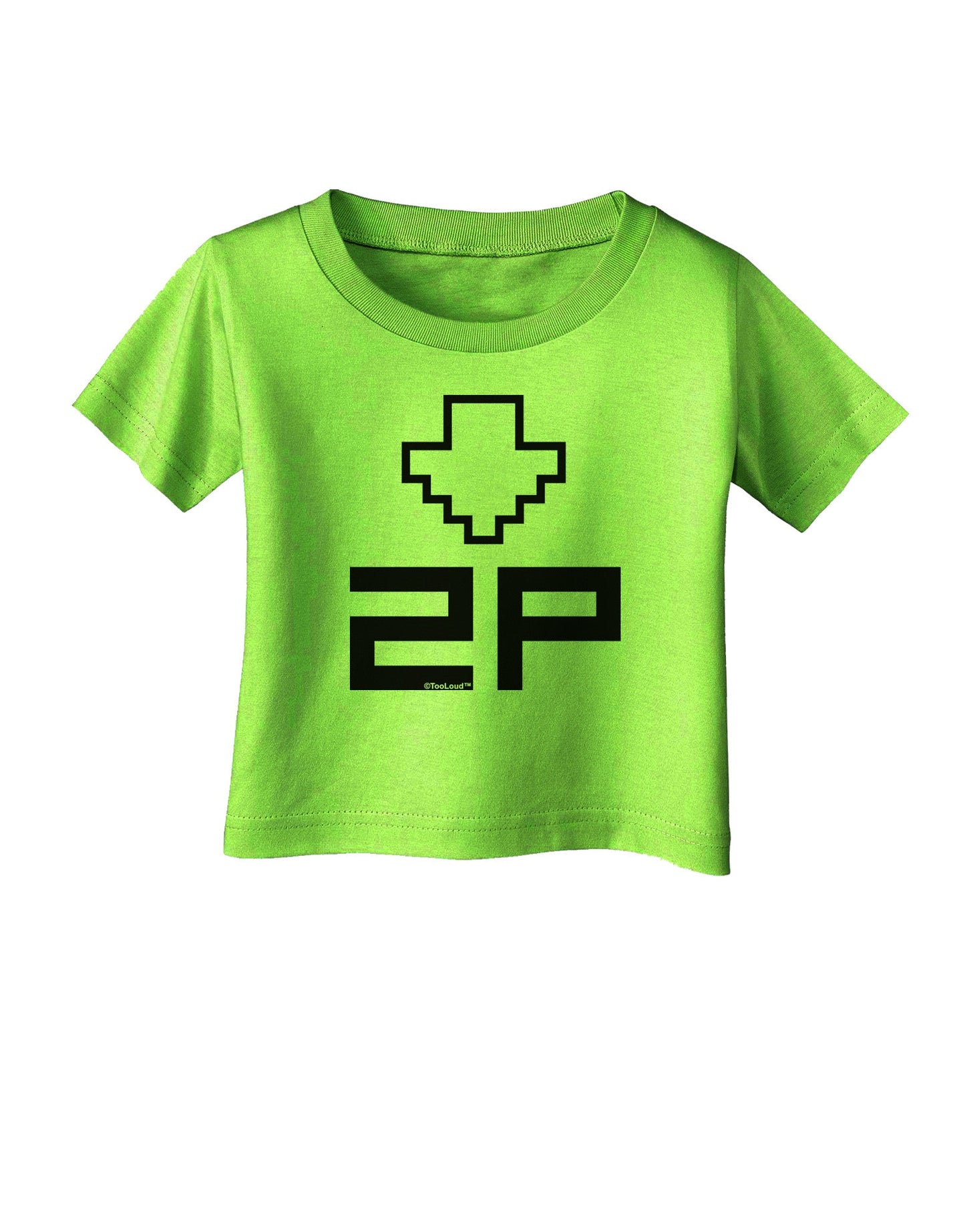 Player Two Selection Icon Infant T-Shirt-Infant T-Shirt-TooLoud-Lime-Green-06-Months-Davson Sales