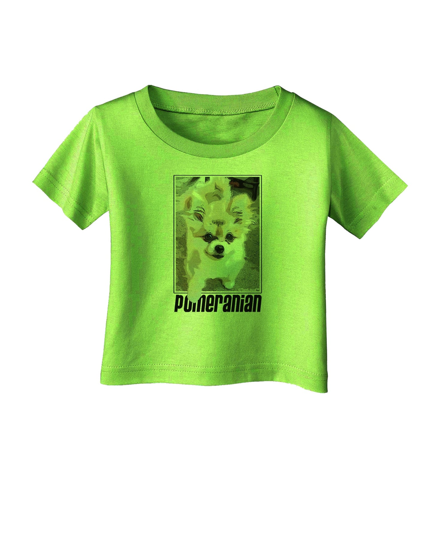 Pomeranian Step Out Infant T-Shirt by TooLoud-Infant T-Shirt-TooLoud-Lime-Green-06-Months-Davson Sales