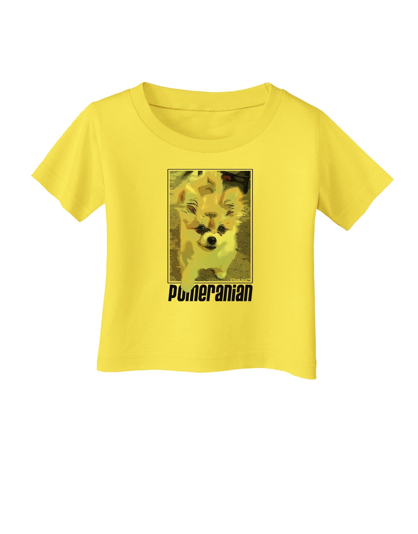 Pomeranian Step Out Infant T-Shirt by TooLoud-Infant T-Shirt-TooLoud-Yellow-06-Months-Davson Sales
