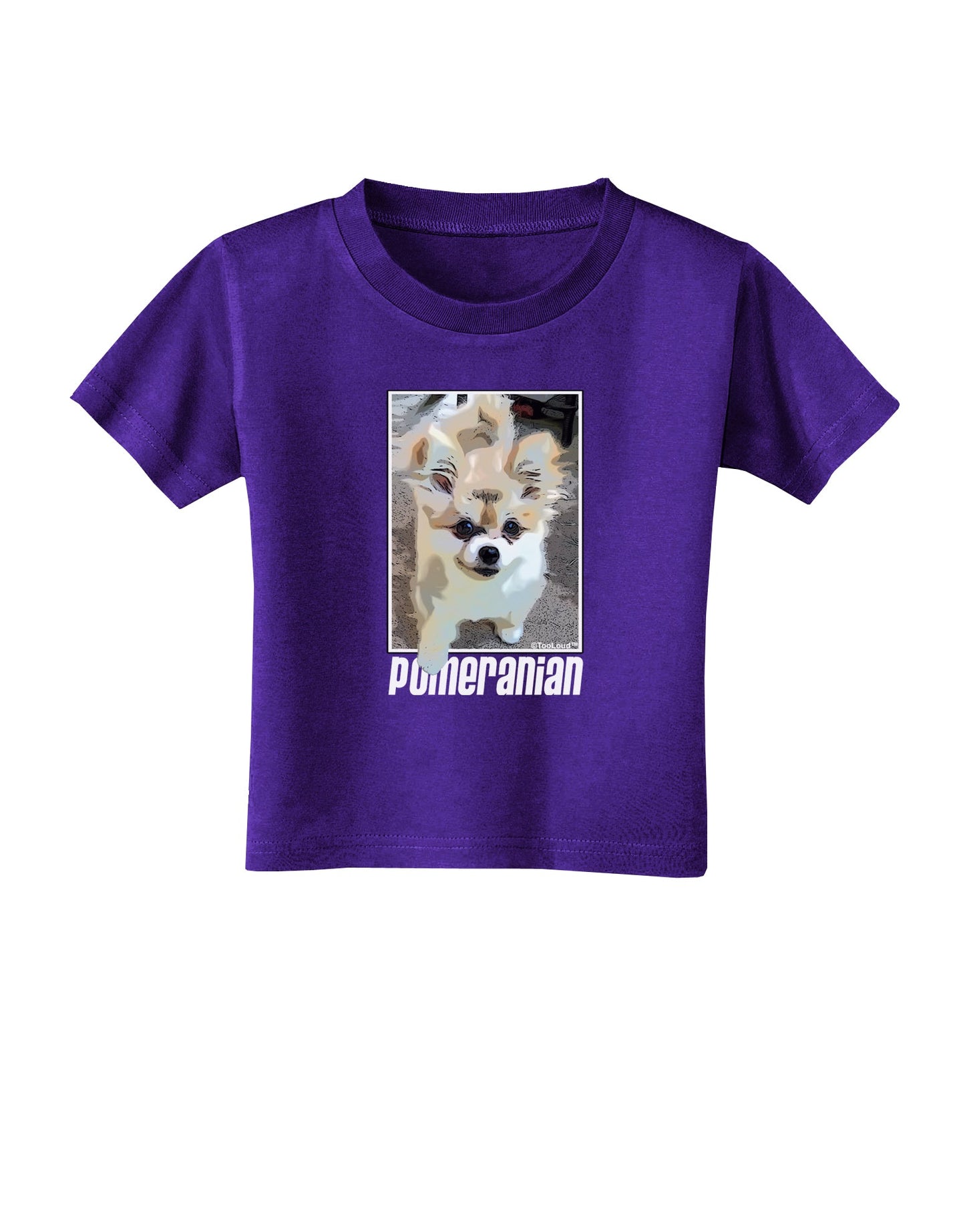Pomeranian Step Out Toddler T-Shirt Dark by TooLoud-Toddler T-Shirt-TooLoud-Purple-2T-Davson Sales