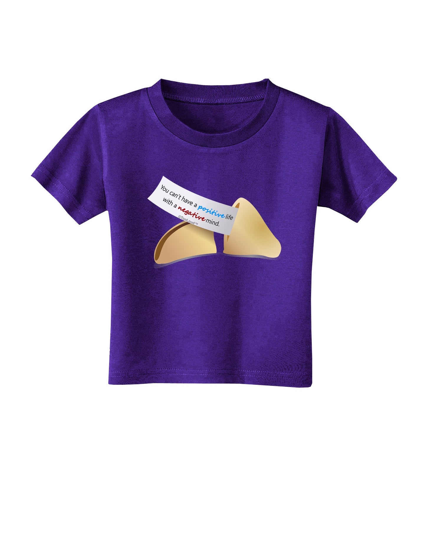 Positive Life - Fortune Cookie Toddler T-Shirt Dark-Toddler T-Shirt-TooLoud-Purple-2T-Davson Sales