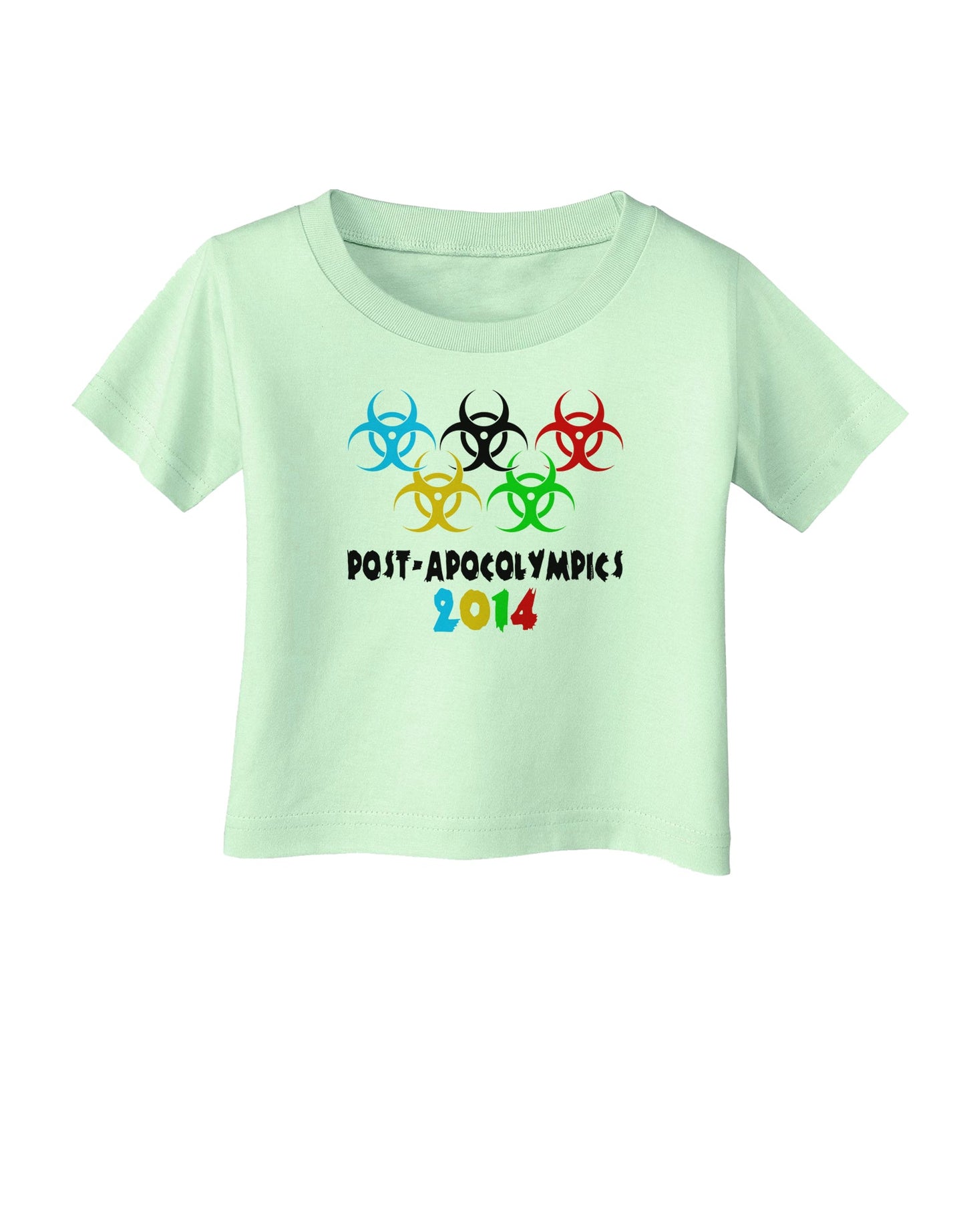 Post-Apocolympics 2014 - Zombie Infant T-Shirt-Infant T-Shirt-TooLoud-Light-Green-06-Months-Davson Sales