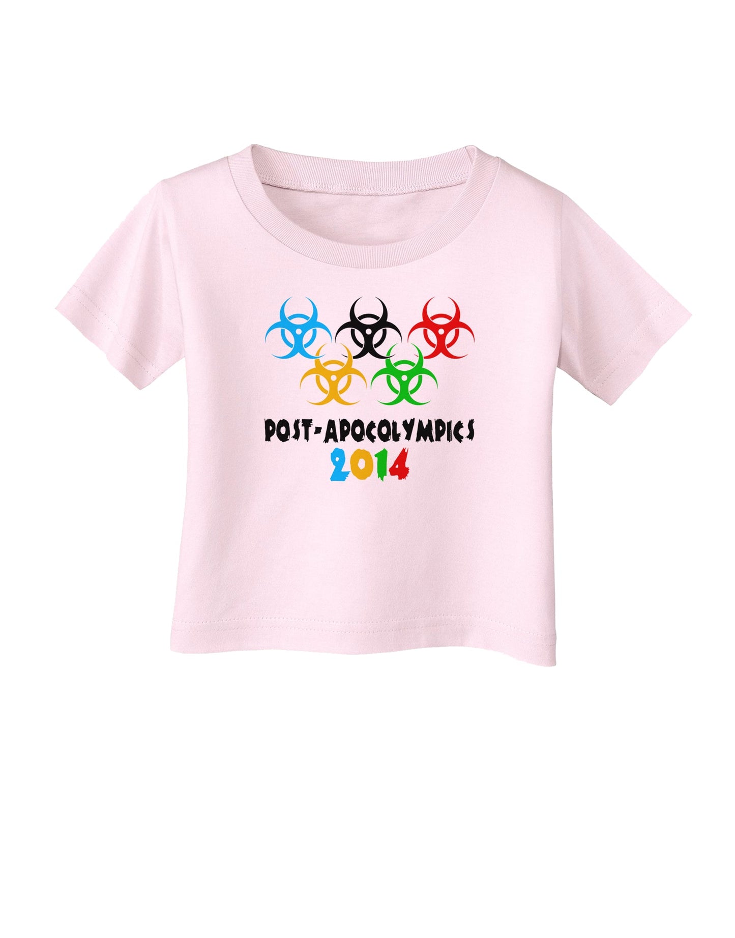 Post-Apocolympics 2014 - Zombie Infant T-Shirt-Infant T-Shirt-TooLoud-Light-Pink-06-Months-Davson Sales