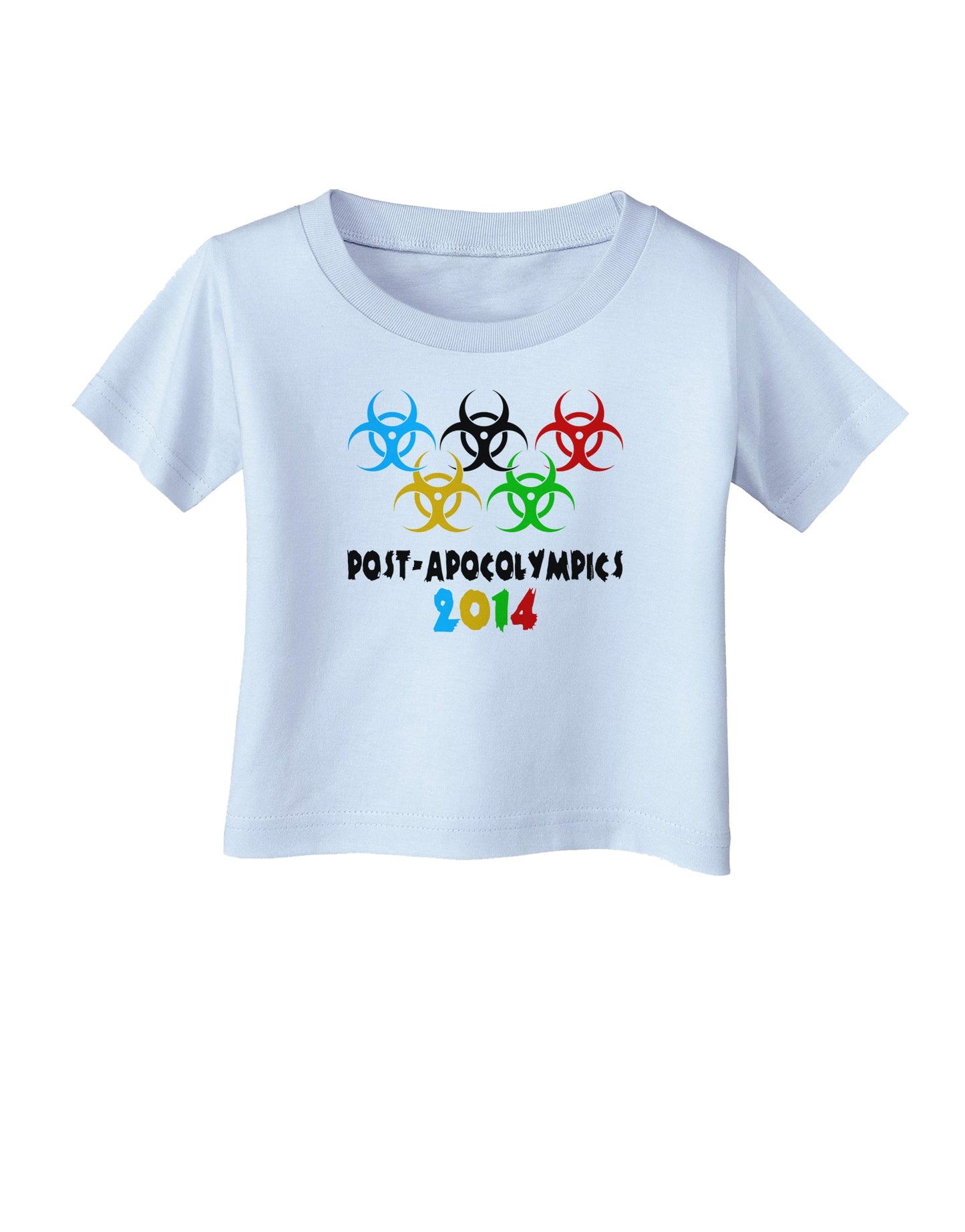 Post-Apocolympics 2014 - Zombie Infant T-Shirt-Infant T-Shirt-TooLoud-Light-Blue-06-Months-Davson Sales