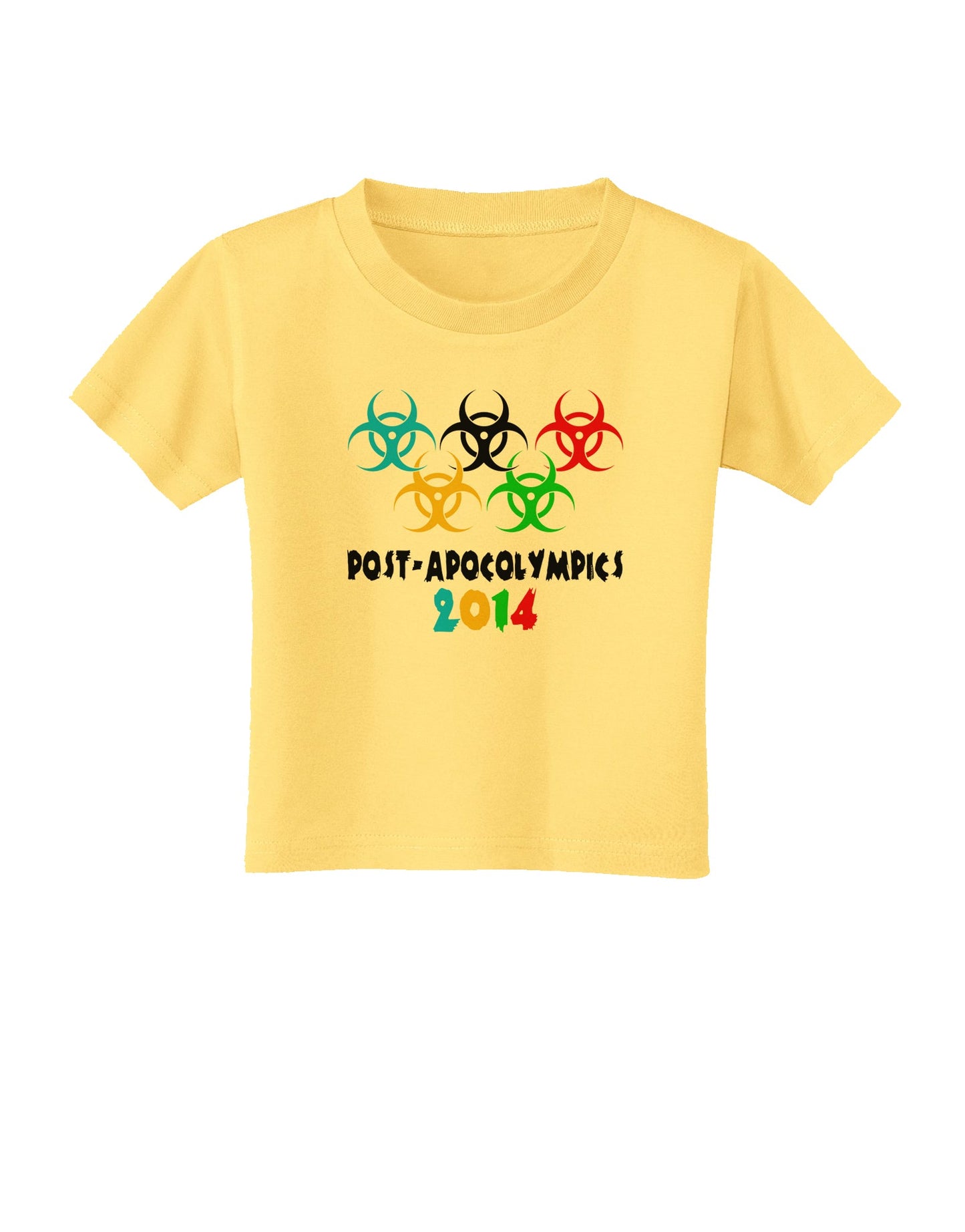 Post-Apocolympics 2014 - Zombie Toddler T-Shirt-Toddler T-Shirt-TooLoud-Daffodil-Yellow-2T-Davson Sales