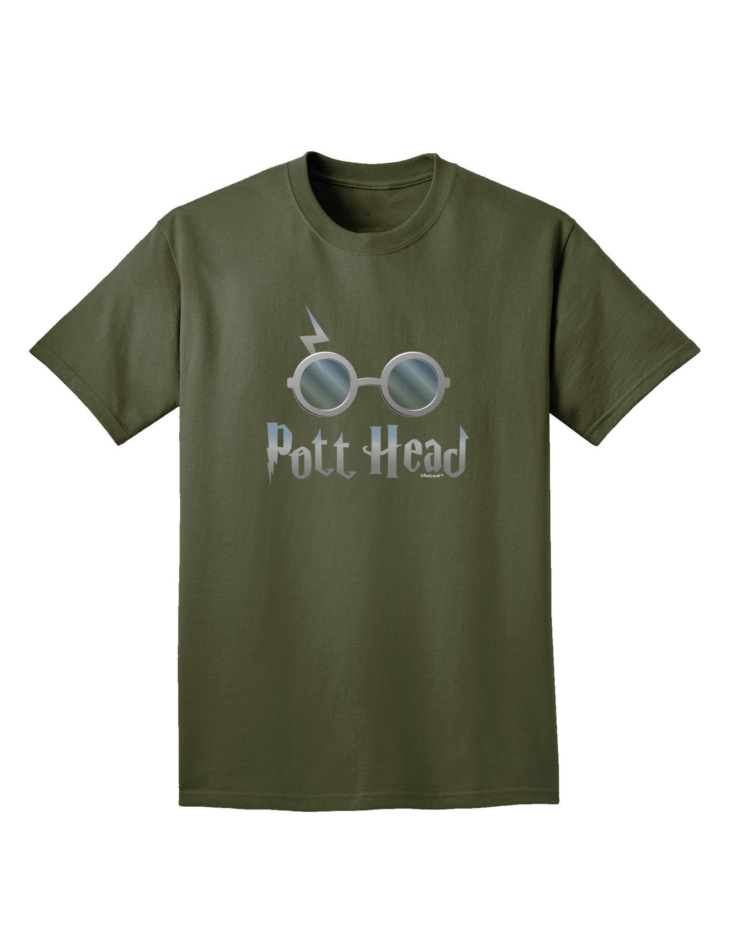 Pott Head Magic Glasses Adult Dark T-Shirt-Mens T-Shirt-TooLoud-Military-Green-Small-Davson Sales