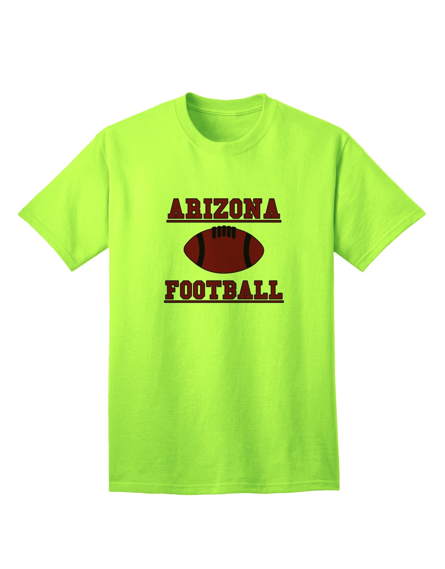 Premium Arizona Football Adult T-Shirt by TooLoud-Mens T-shirts-TooLoud-Neon-Green-Small-Davson Sales