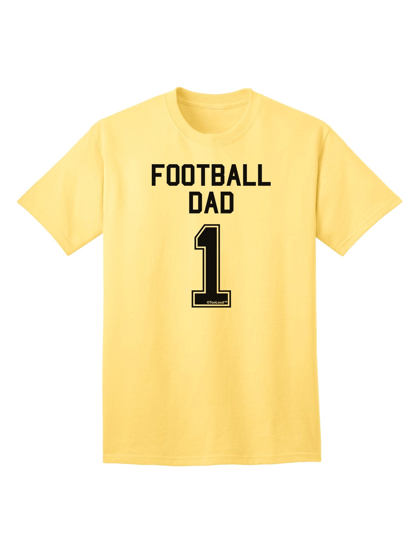 Premium Football Dad Adult T-Shirt Collection by TooLoud-Mens T-shirts-TooLoud-Yellow-Small-Davson Sales