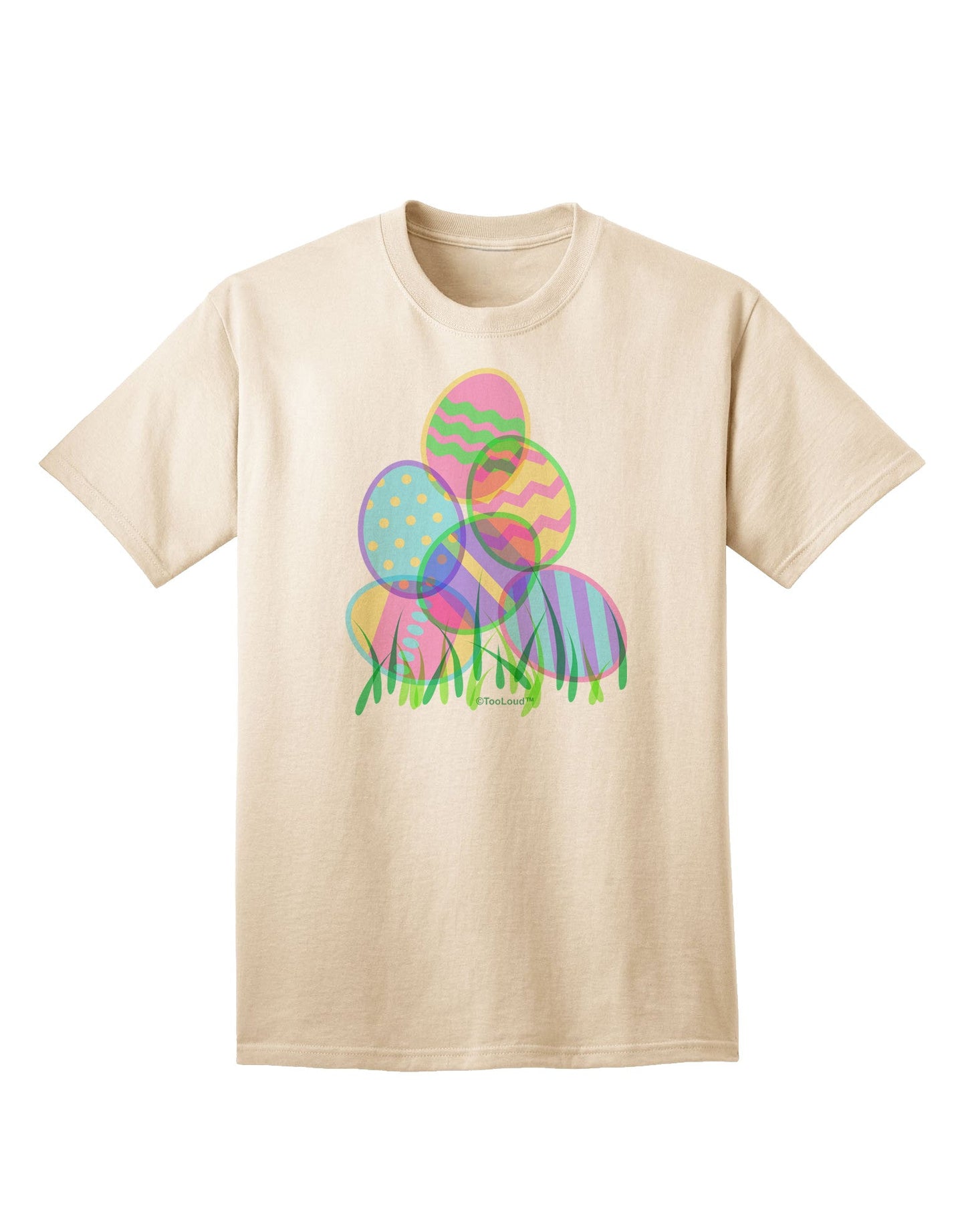 Premium Gel Look Easter Eggs Adult T-Shirt - A Festive Addition to Your Wardrobe-Mens T-shirts-TooLoud-Natural-Small-Davson Sales