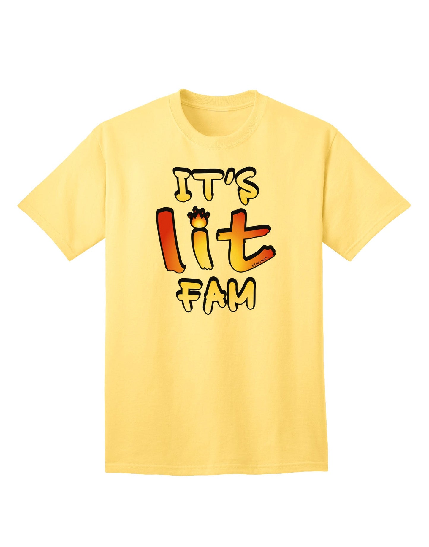 Premium 'It's Lit Fam' Adult T-Shirt - Contemporary Style for the Modern Individual-Mens T-shirts-TooLoud-Yellow-Small-Davson Sales