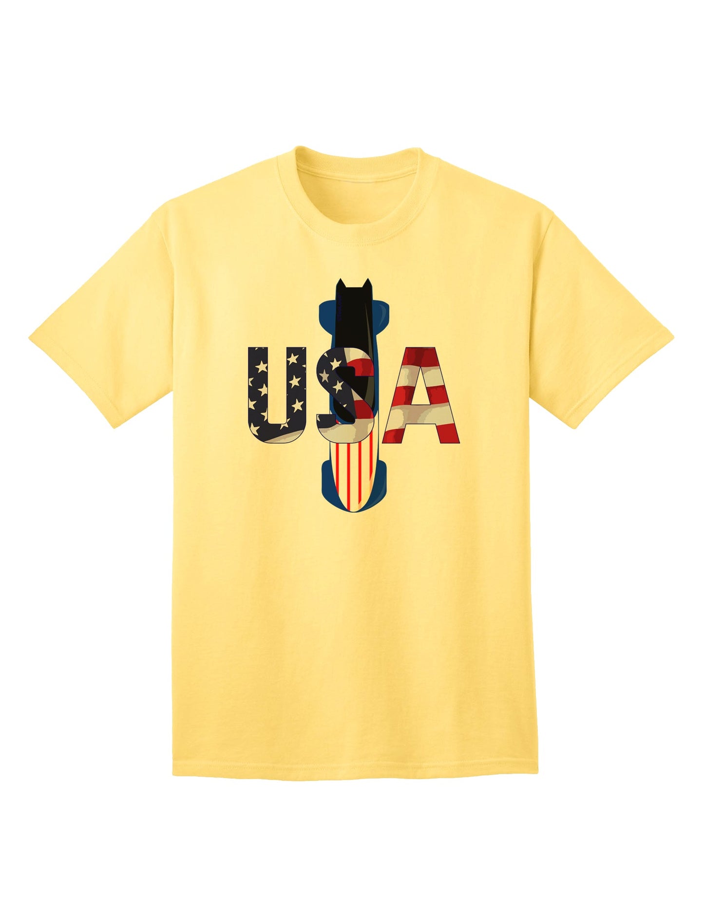 Premium Quality USA Bobsled Adult T-Shirt - A Must-Have for Enthusiasts-Mens T-shirts-TooLoud-Yellow-Small-Davson Sales