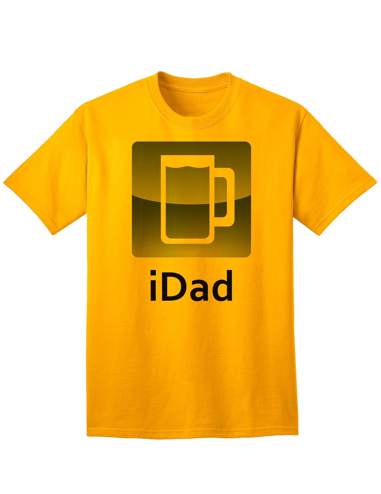 Premium iDad Beer Adult T-Shirt for Discerning Customers-Mens T-shirts-TooLoud-Gold-Small-Davson Sales
