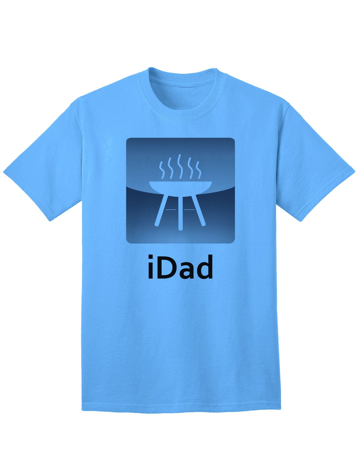 Premium iDad Grill Adult T-Shirt for the Discerning Shopper-Mens T-shirts-TooLoud-Aquatic-Blue-Small-Davson Sales