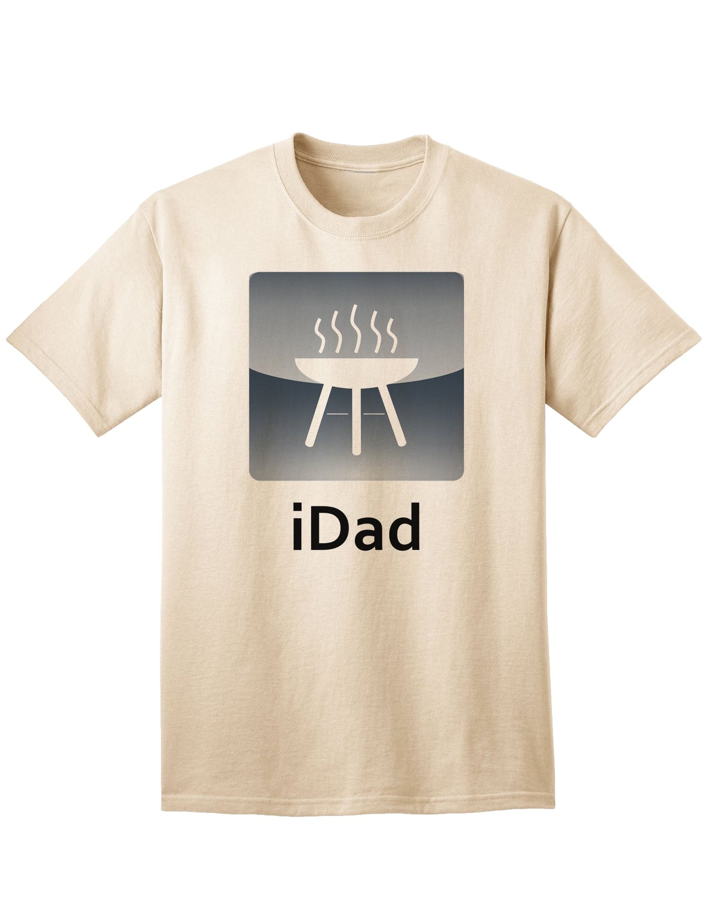 Premium iDad Grill Adult T-Shirt for the Discerning Shopper-Mens T-shirts-TooLoud-Natural-Small-Davson Sales