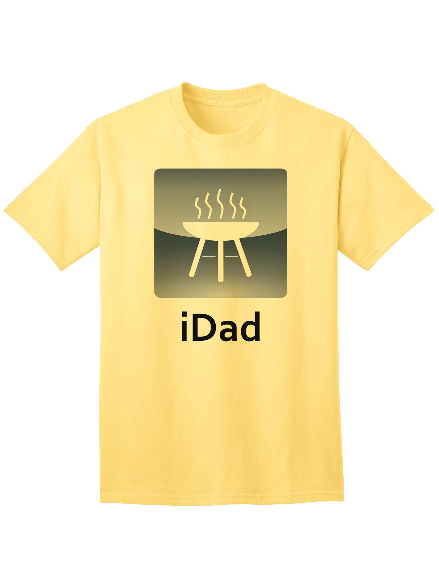 Premium iDad Grill Adult T-Shirt for the Discerning Shopper-Mens T-shirts-TooLoud-Yellow-Small-Davson Sales