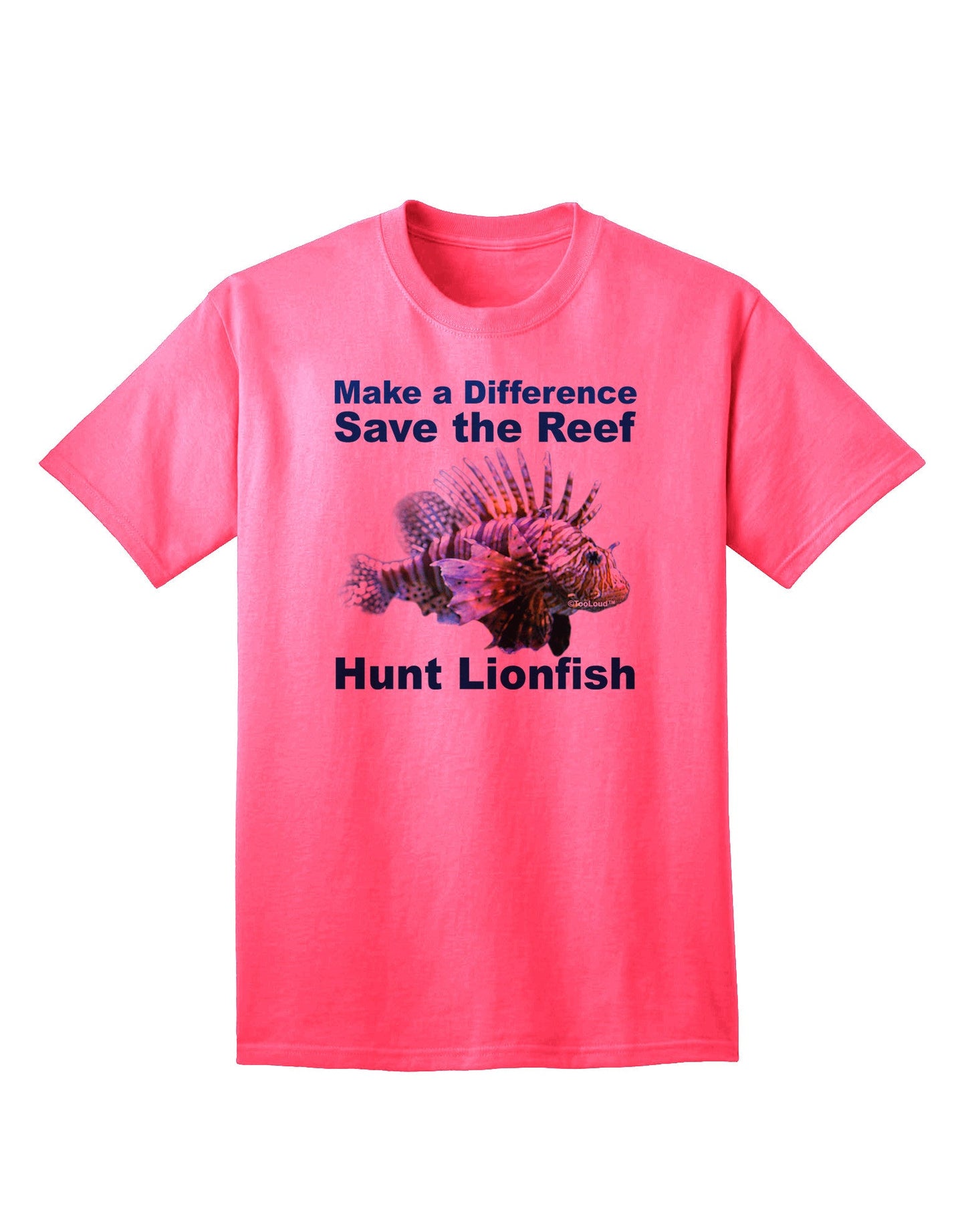 Preserve the Reef: Hunt Lionfish - Premium Adult T-Shirt Collection-Mens T-shirts-TooLoud-Neon-Pink-Small-Davson Sales