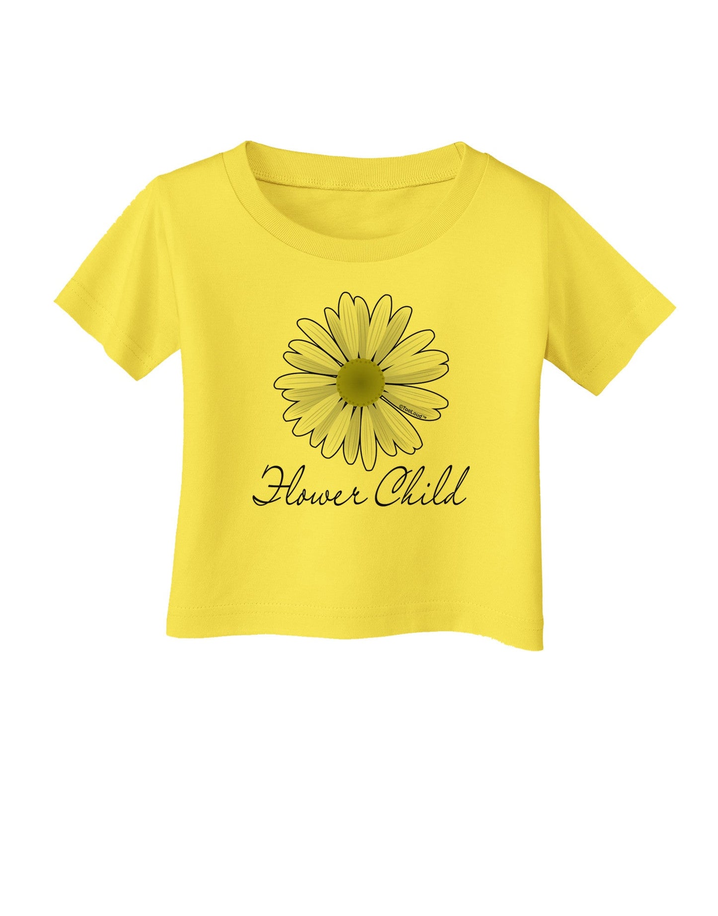 Pretty Daisy - Flower Child Infant T-Shirt-Infant T-Shirt-TooLoud-Yellow-06-Months-Davson Sales