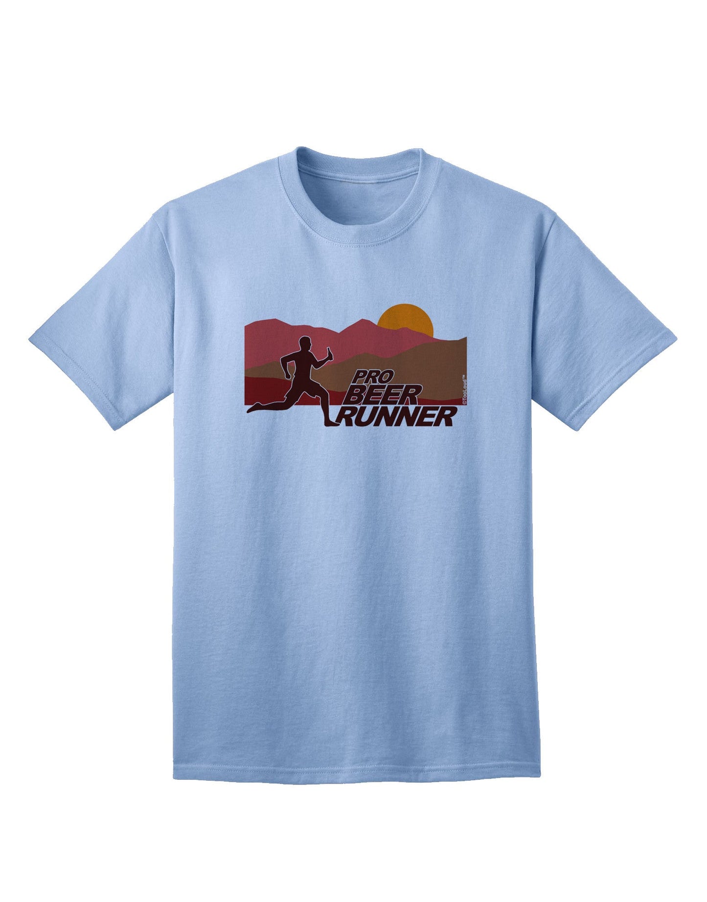 Pro Beer Runner Man Adult T-Shirt-unisex t-shirt-TooLoud-Light-Blue-Small-Davson Sales