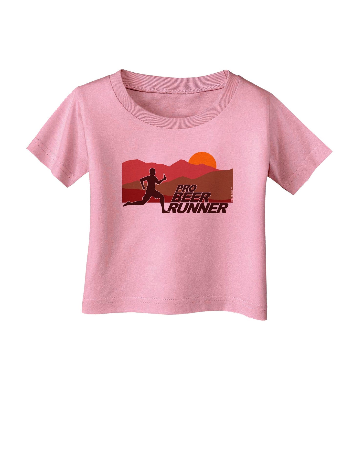 Pro Beer Runner Man Infant T-Shirt-Infant T-Shirt-TooLoud-Candy-Pink-06-Months-Davson Sales