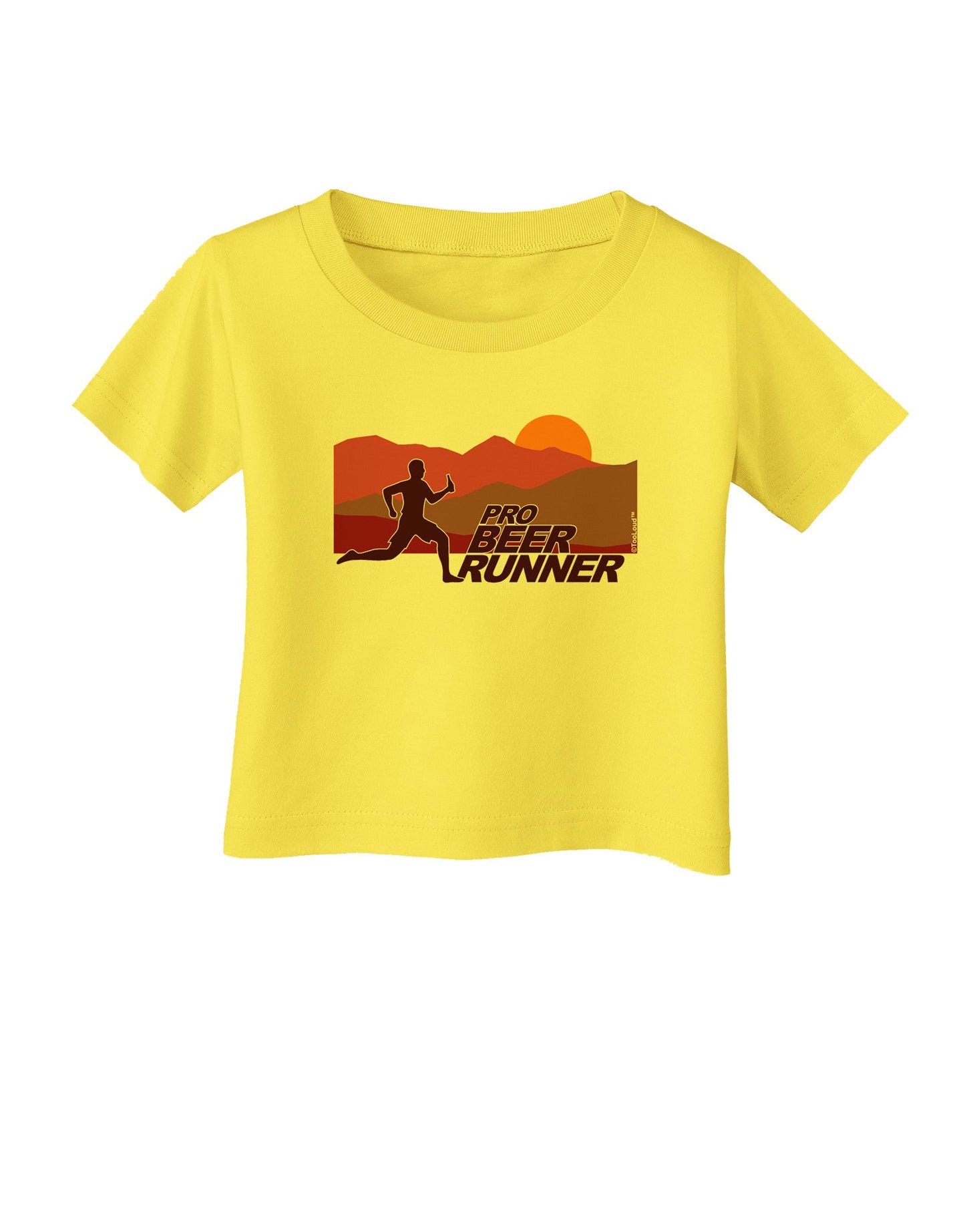 Pro Beer Runner Man Infant T-Shirt-Infant T-Shirt-TooLoud-Yellow-06-Months-Davson Sales