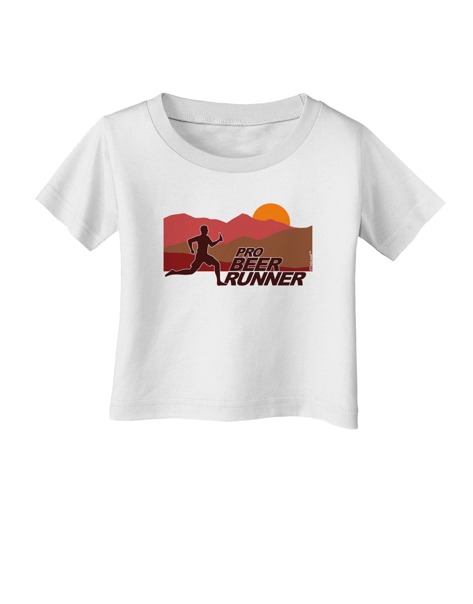 Pro Beer Runner Man Infant T-Shirt-Infant T-Shirt-TooLoud-White-06-Months-Davson Sales