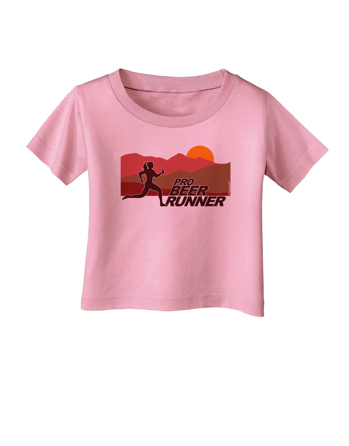Pro Beer Runner Woman Infant T-Shirt-Infant T-Shirt-TooLoud-Candy-Pink-06-Months-Davson Sales