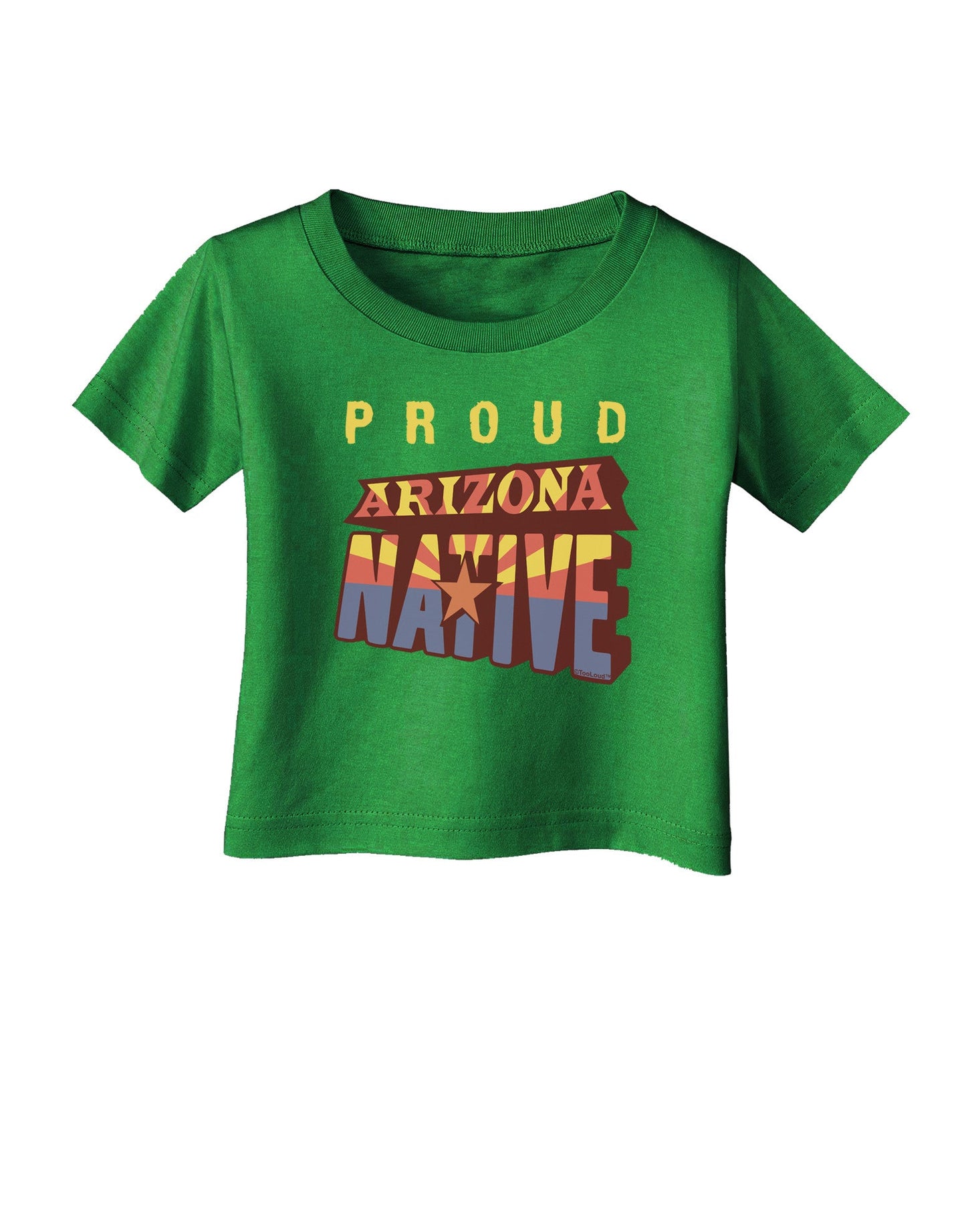 Proud Arizona Native Infant T-Shirt Dark-Infant T-Shirt-TooLoud-Clover-Green-06-Months-Davson Sales