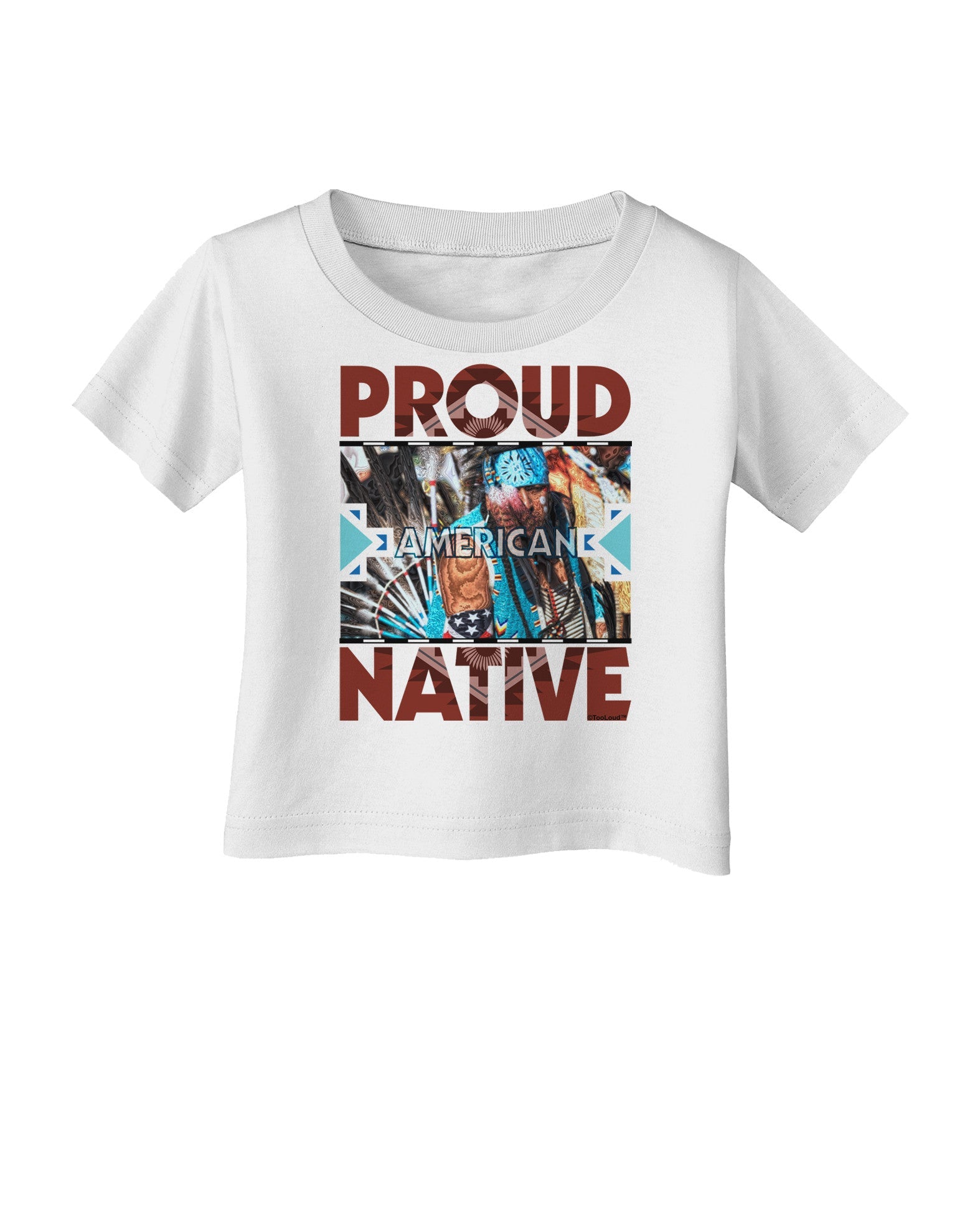 Proud Native American Infant T-Shirt-Infant T-Shirt-TooLoud-White-06-Months-Davson Sales