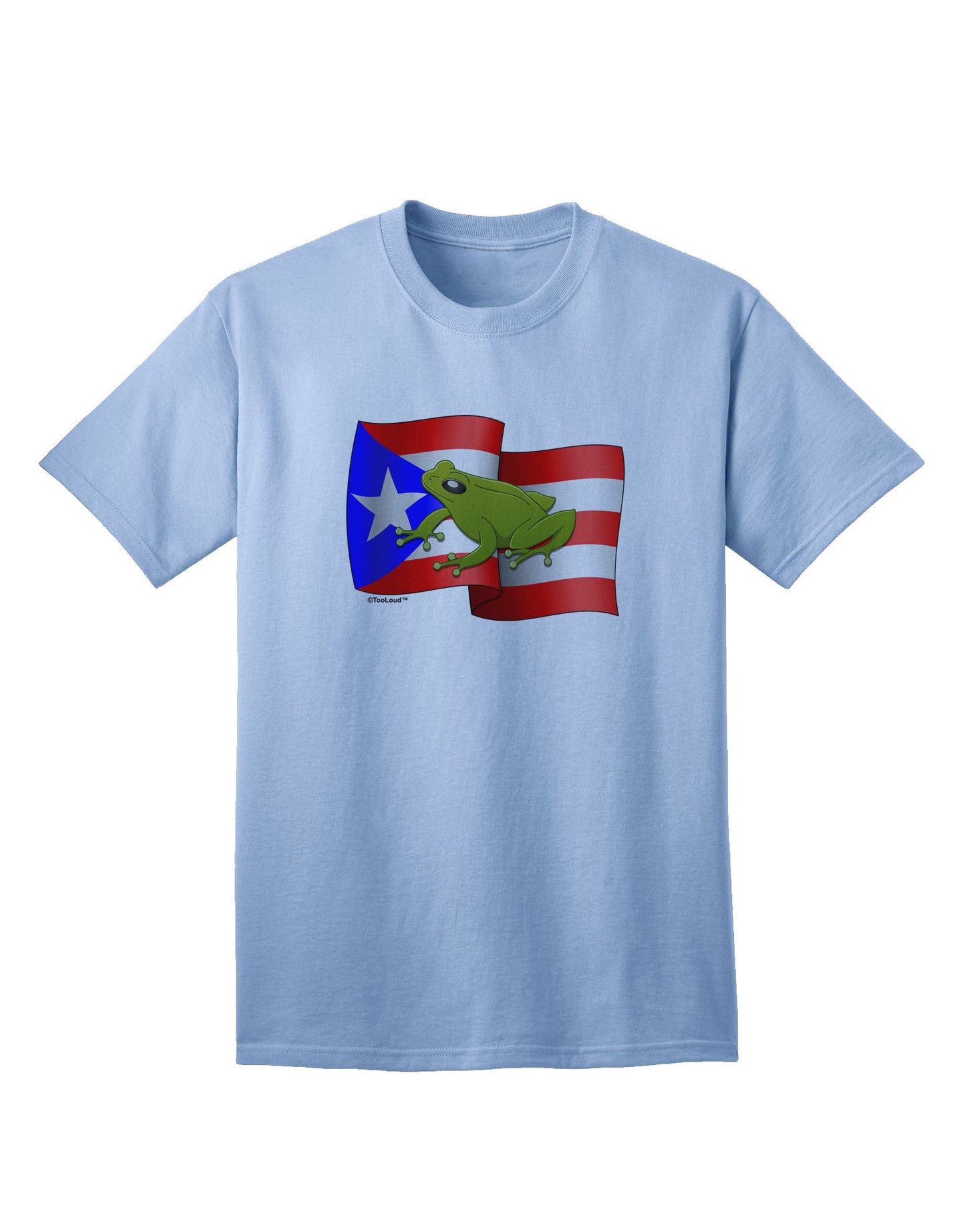 Puerto Rico Coqui Adult T-Shirt-unisex t-shirt-TooLoud-Light-Blue-Small-Davson Sales