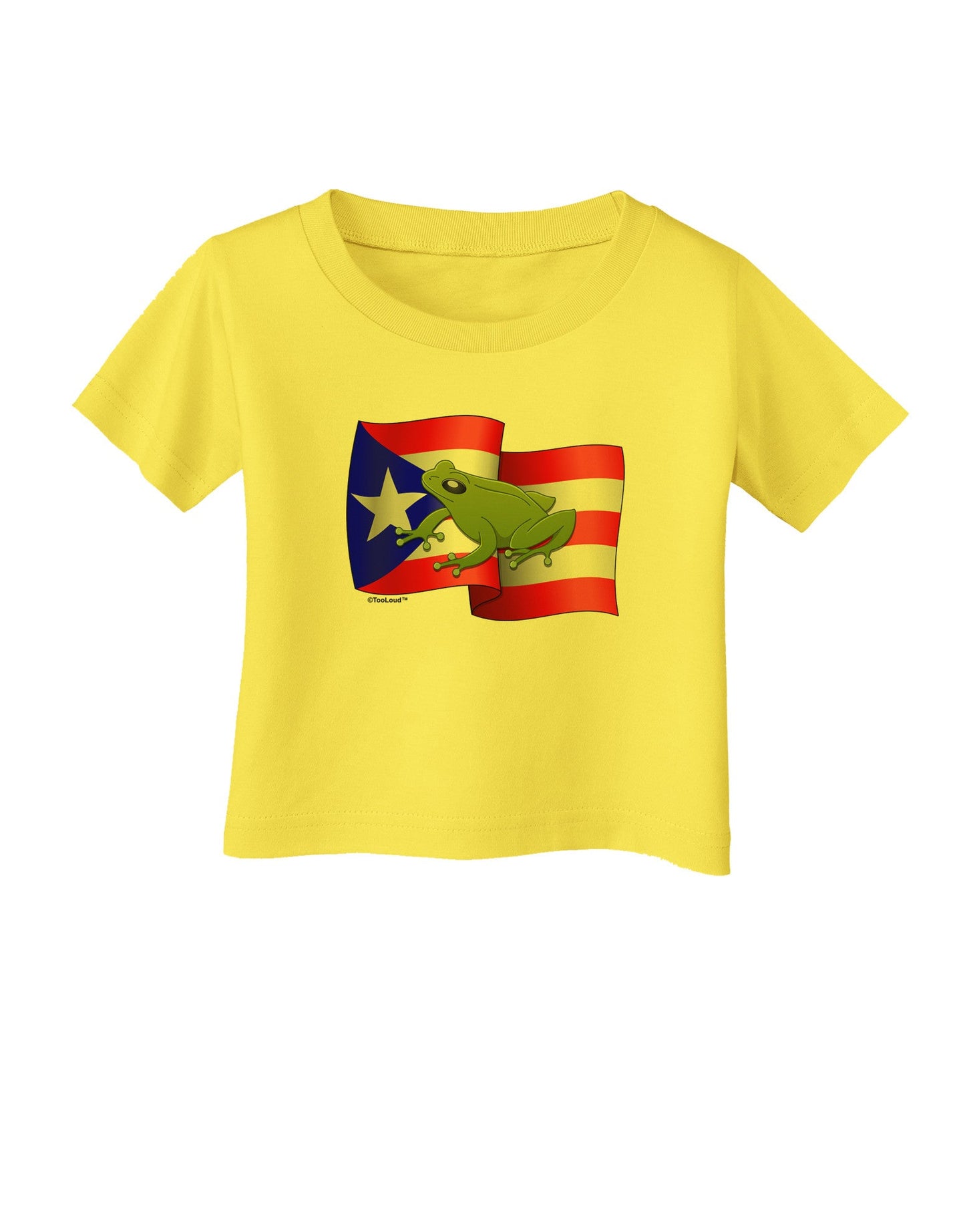 Puerto Rico Coqui Infant T-Shirt-Infant T-Shirt-TooLoud-Yellow-06-Months-Davson Sales
