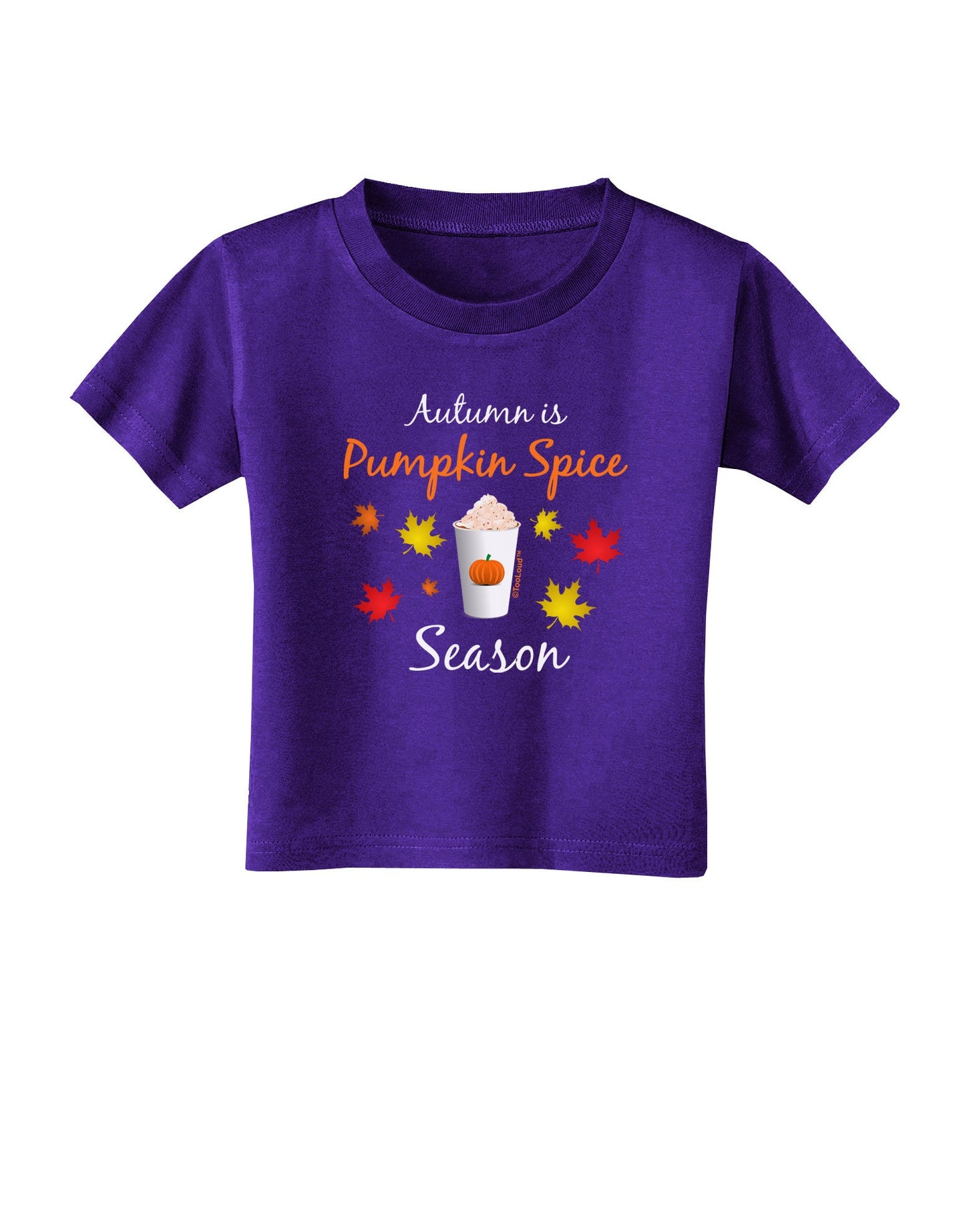 Pumpkin Spice Season Toddler T-Shirt Dark-Toddler T-Shirt-TooLoud-Purple-2T-Davson Sales
