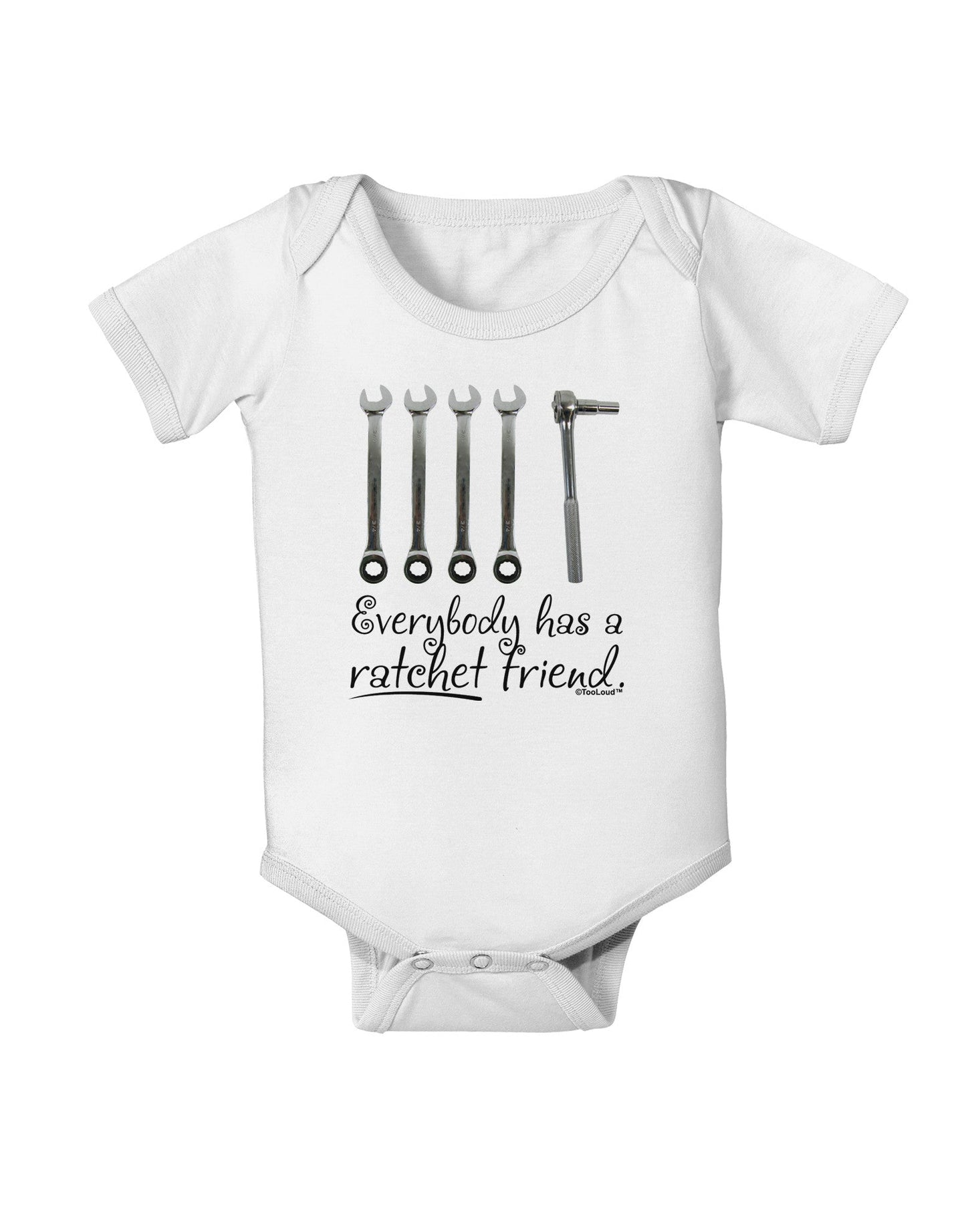 Ratchet Friend Baby Romper Bodysuit-Baby Romper-TooLoud-White-06-Months-Davson Sales