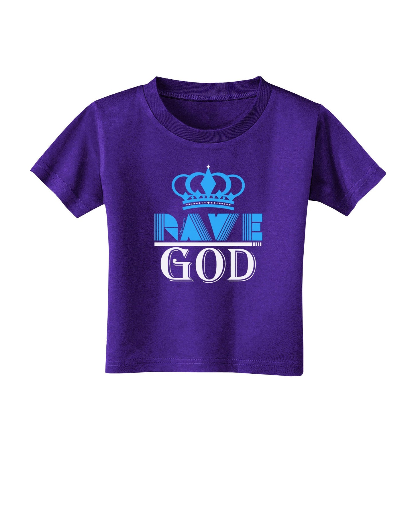 Rave God Toddler T-Shirt Dark-Toddler T-Shirt-TooLoud-Purple-2T-Davson Sales